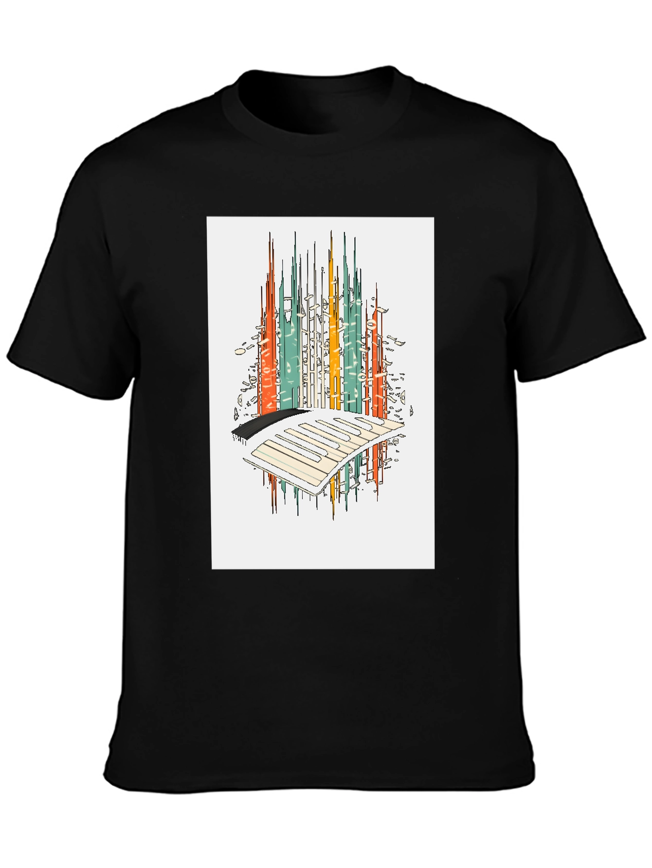 Abstract City Keyboard T-Shirt