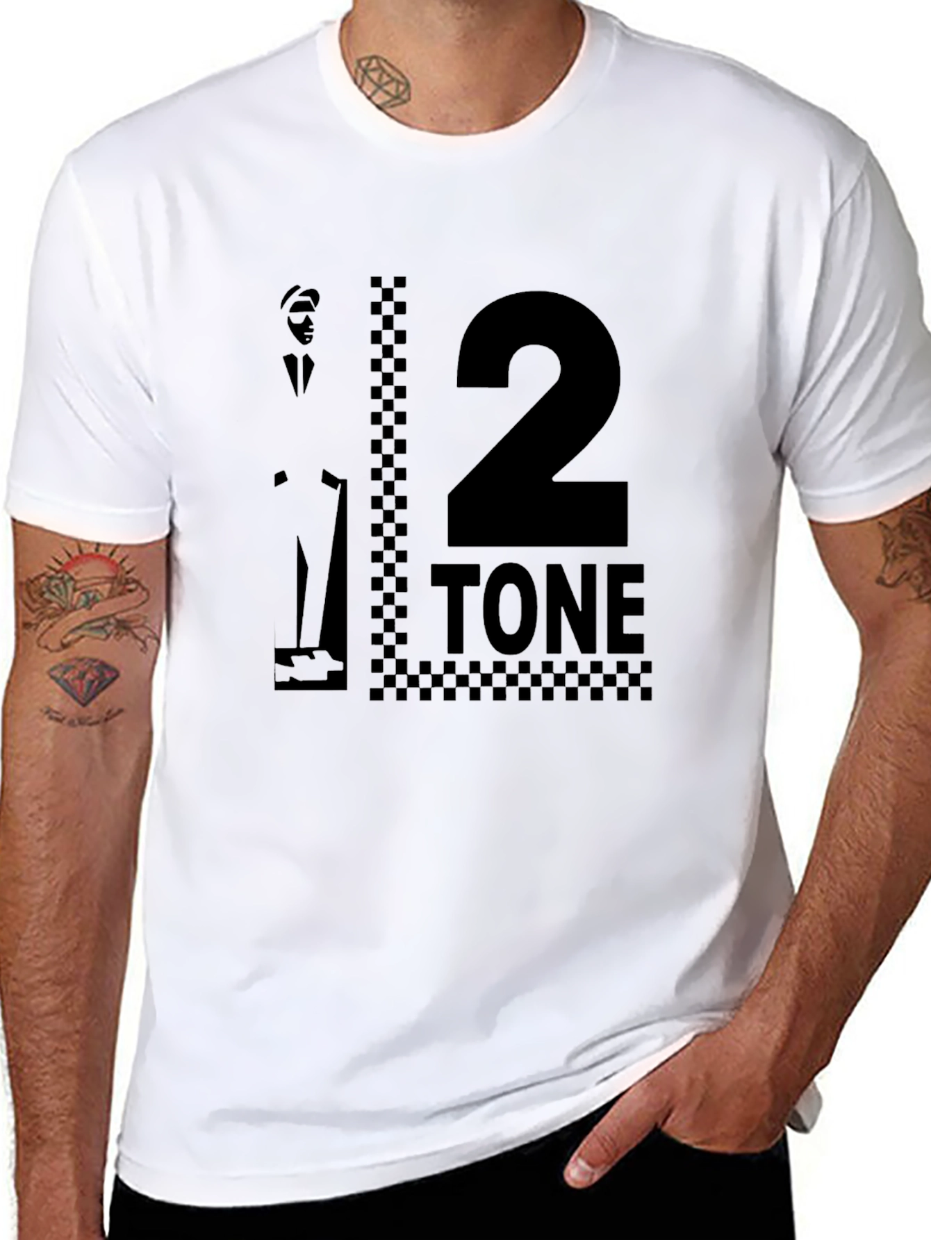 2 Tone Ska Music Graphic T-Shirt