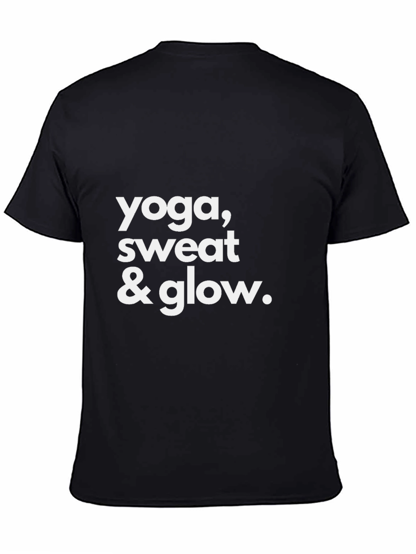 Yoga Sweat & Glow T-Shirt - Black