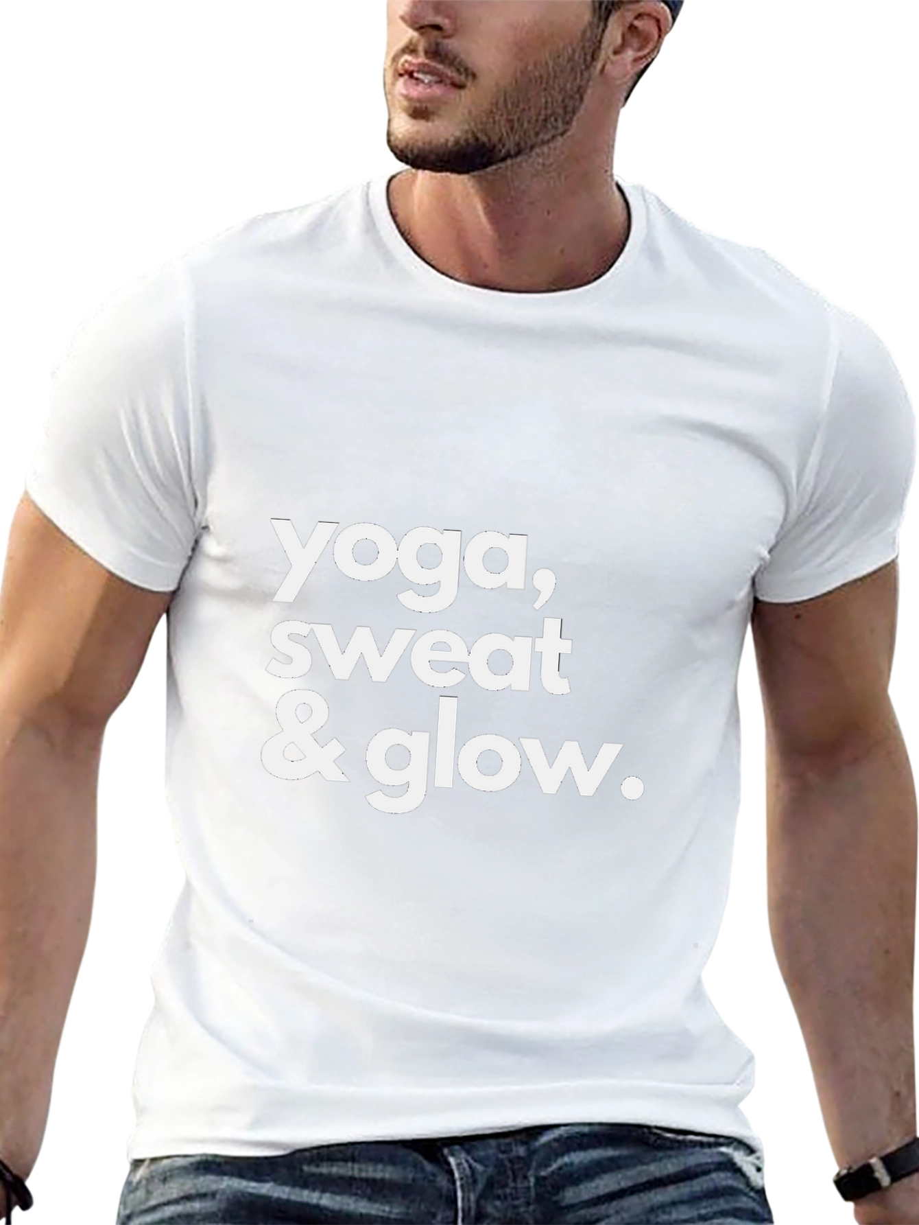 Yoga Sweat & Glow T-Shirt - Black