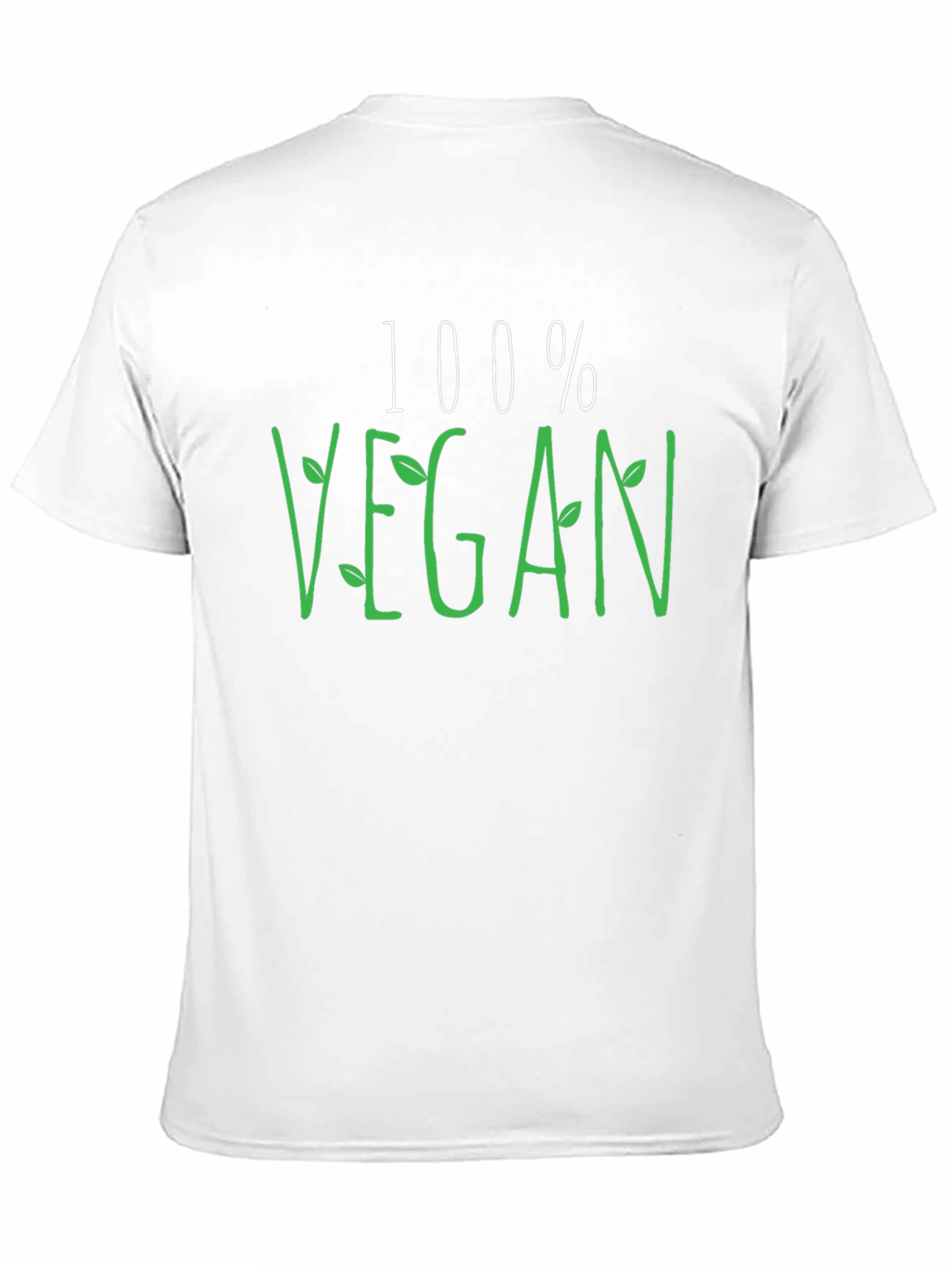 100% Vegan Graphic Tee - Black Casual Shirt