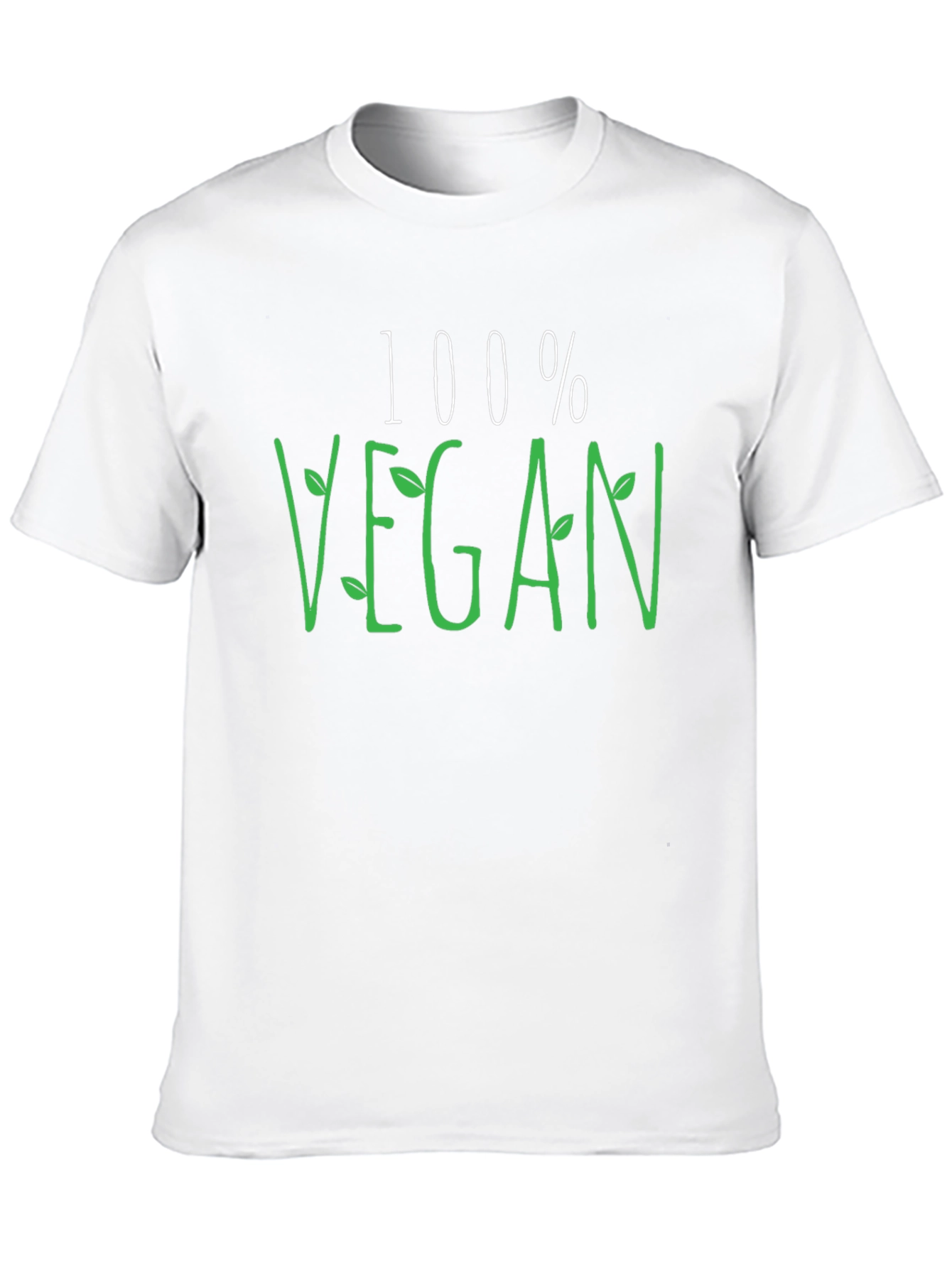 100% Vegan Graphic Tee - Black Casual Shirt