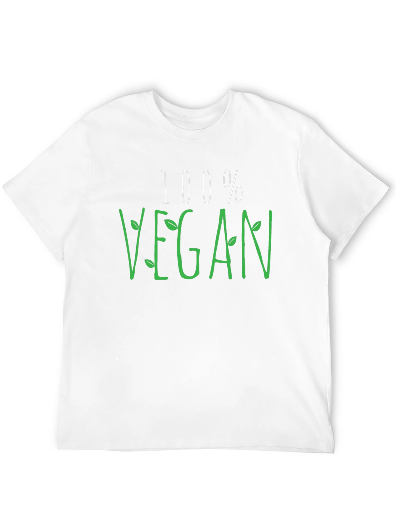 100% Vegan Graphic Tee - Black Casual Shirt