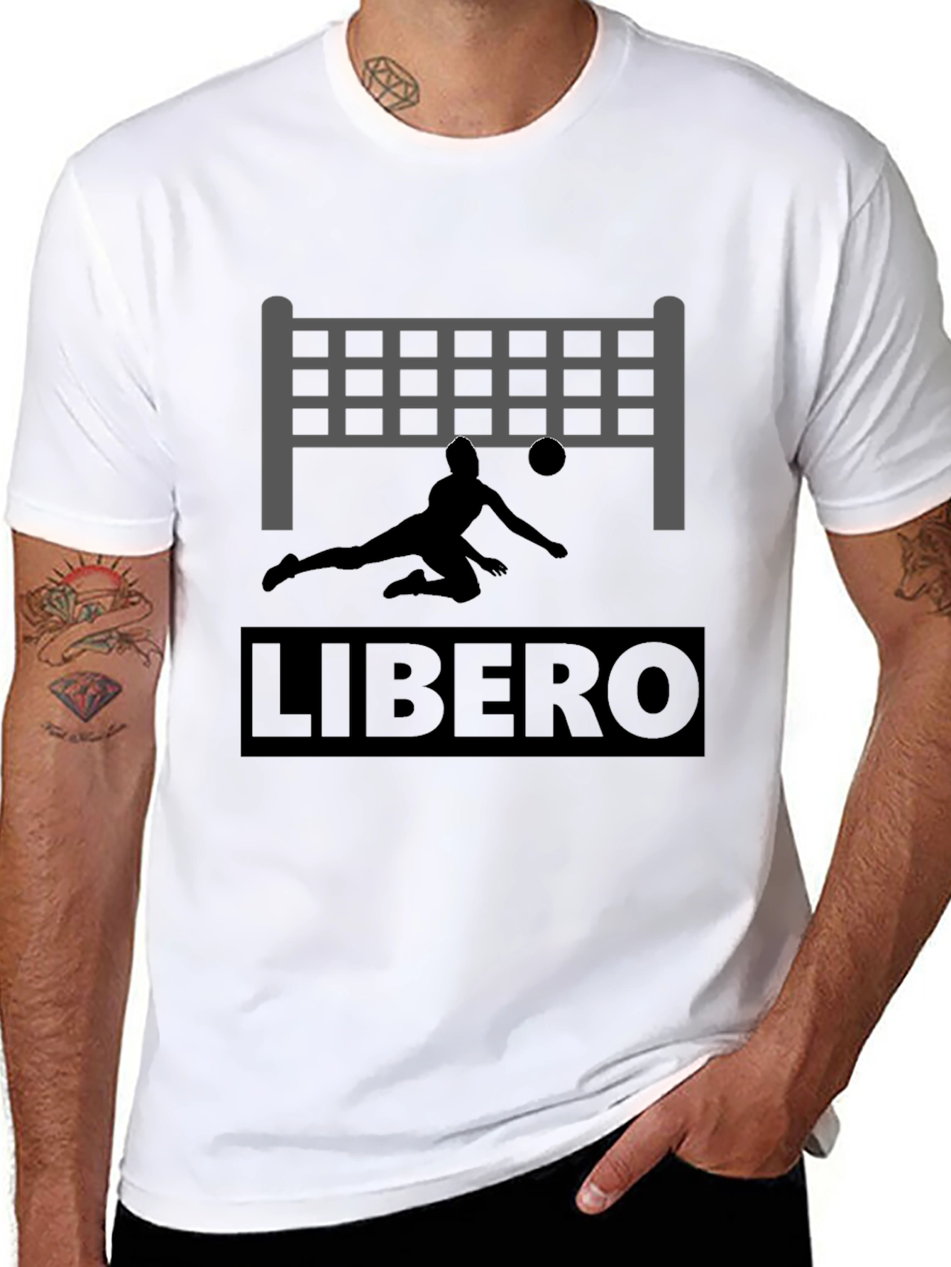Volleyball Libero Graphic T-Shirt