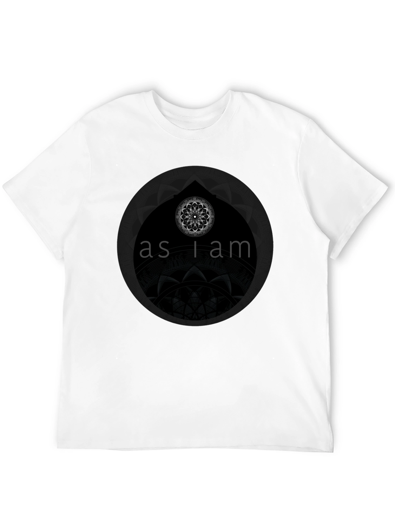As I Am Graphic Print Black T-Shirt