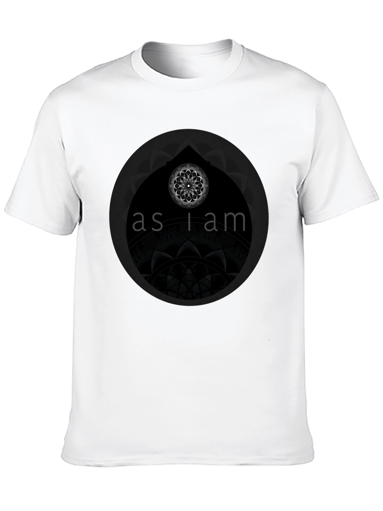 As I Am Graphic Print Black T-Shirt