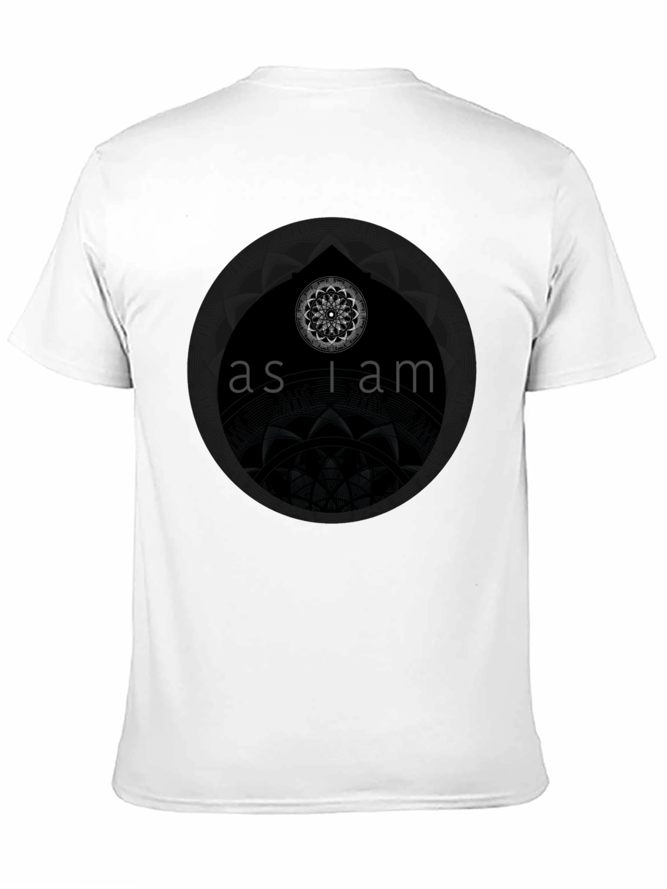 As I Am Graphic Print Black T-Shirt