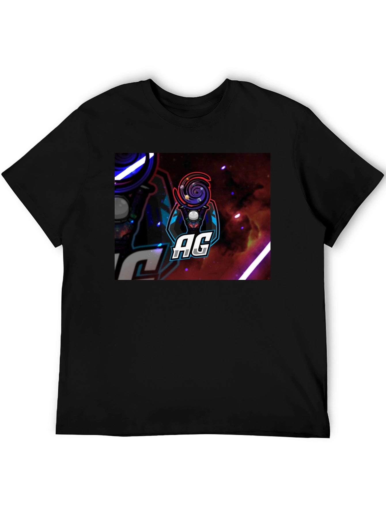 AG Galaxy Gamer Black T-Shirt
