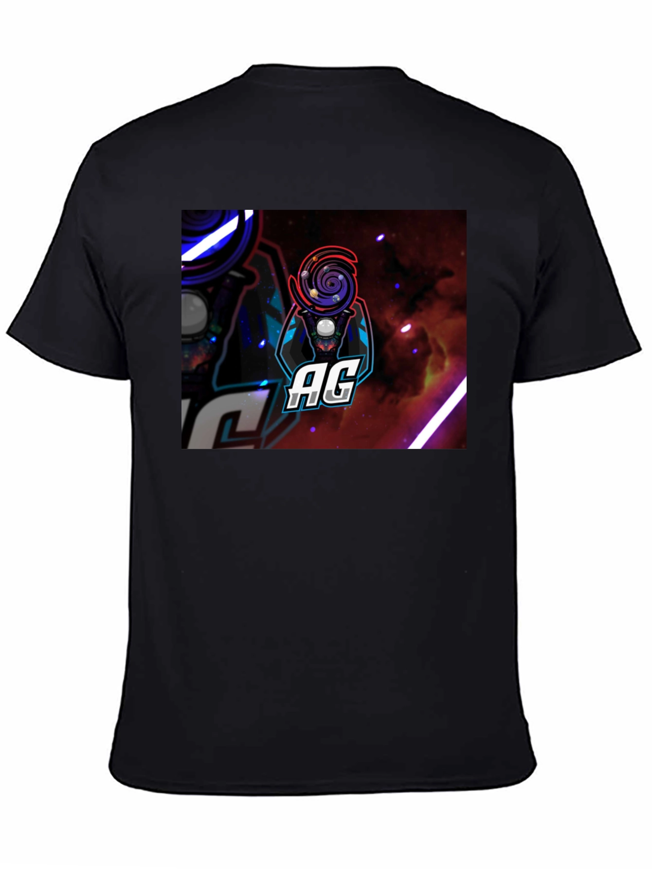 AG Galaxy Gamer Black T-Shirt