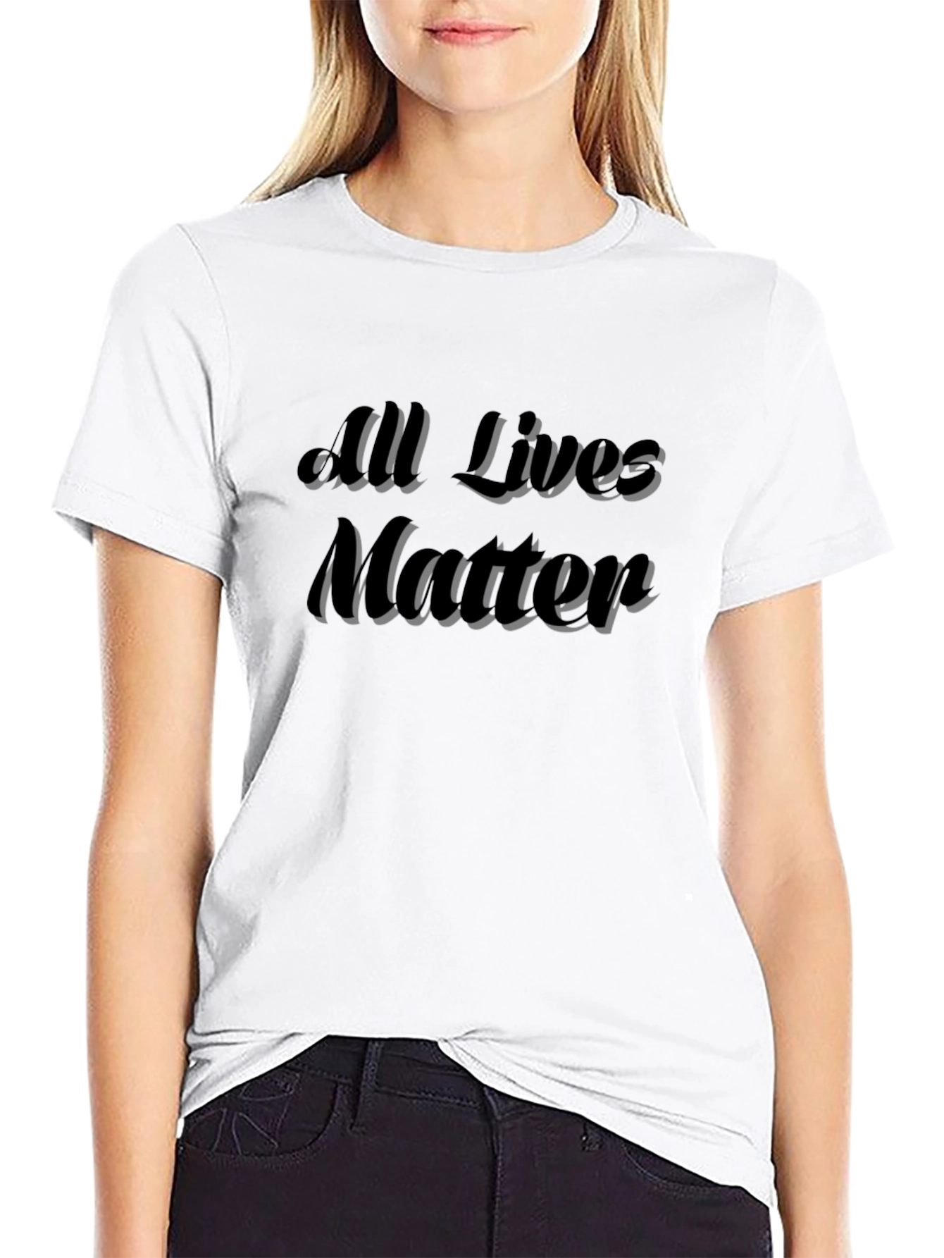 All Lives Matter Graphic Black T-Shirt