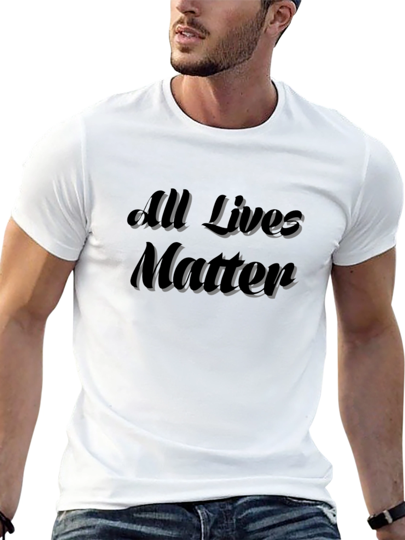All Lives Matter Graphic Black T-Shirt