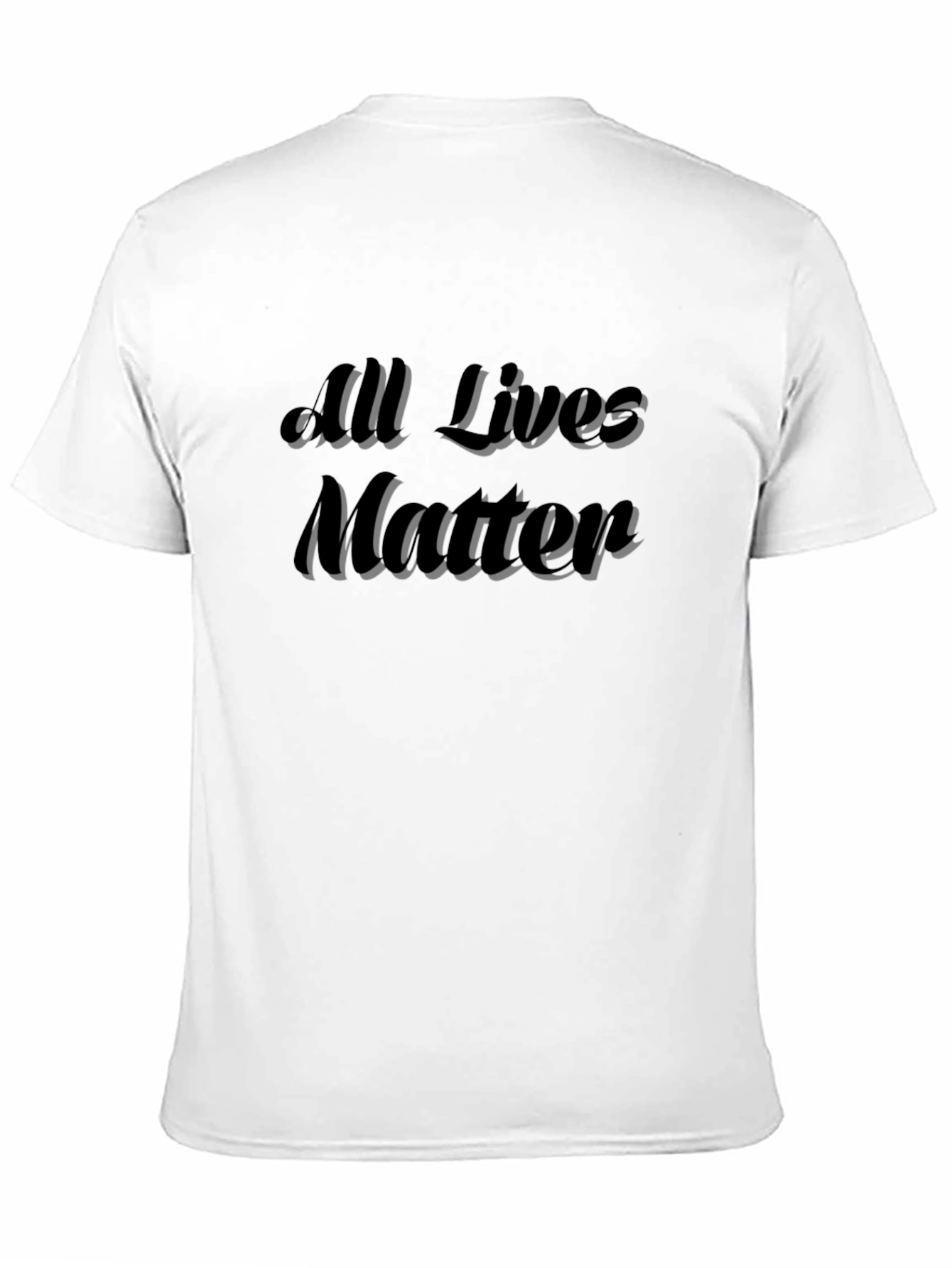 All Lives Matter Graphic Black T-Shirt