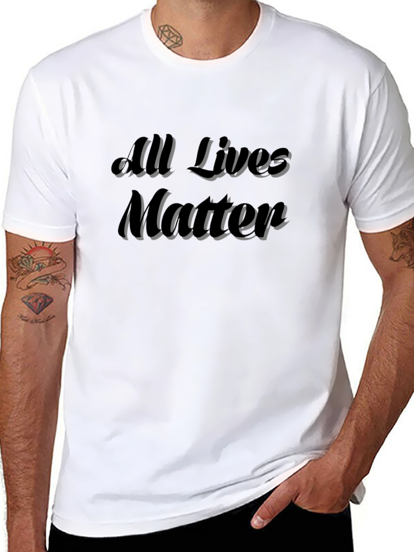 All Lives Matter Graphic Black T-Shirt