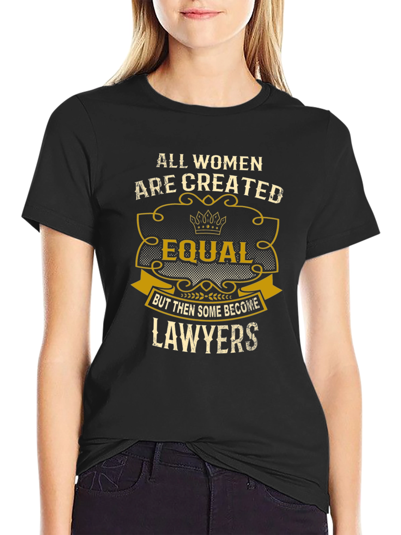All Women Lawyers Black T-Shirt