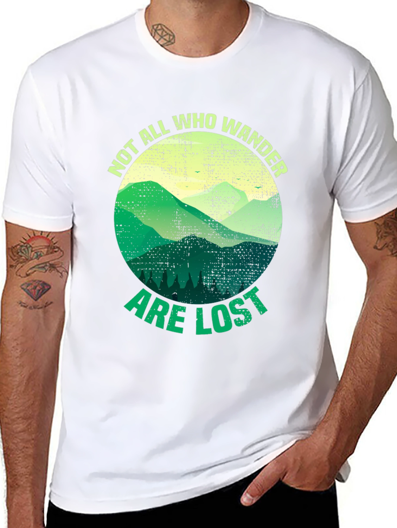Wanderlust T-Shirt - Not All Who Wander Are Lost