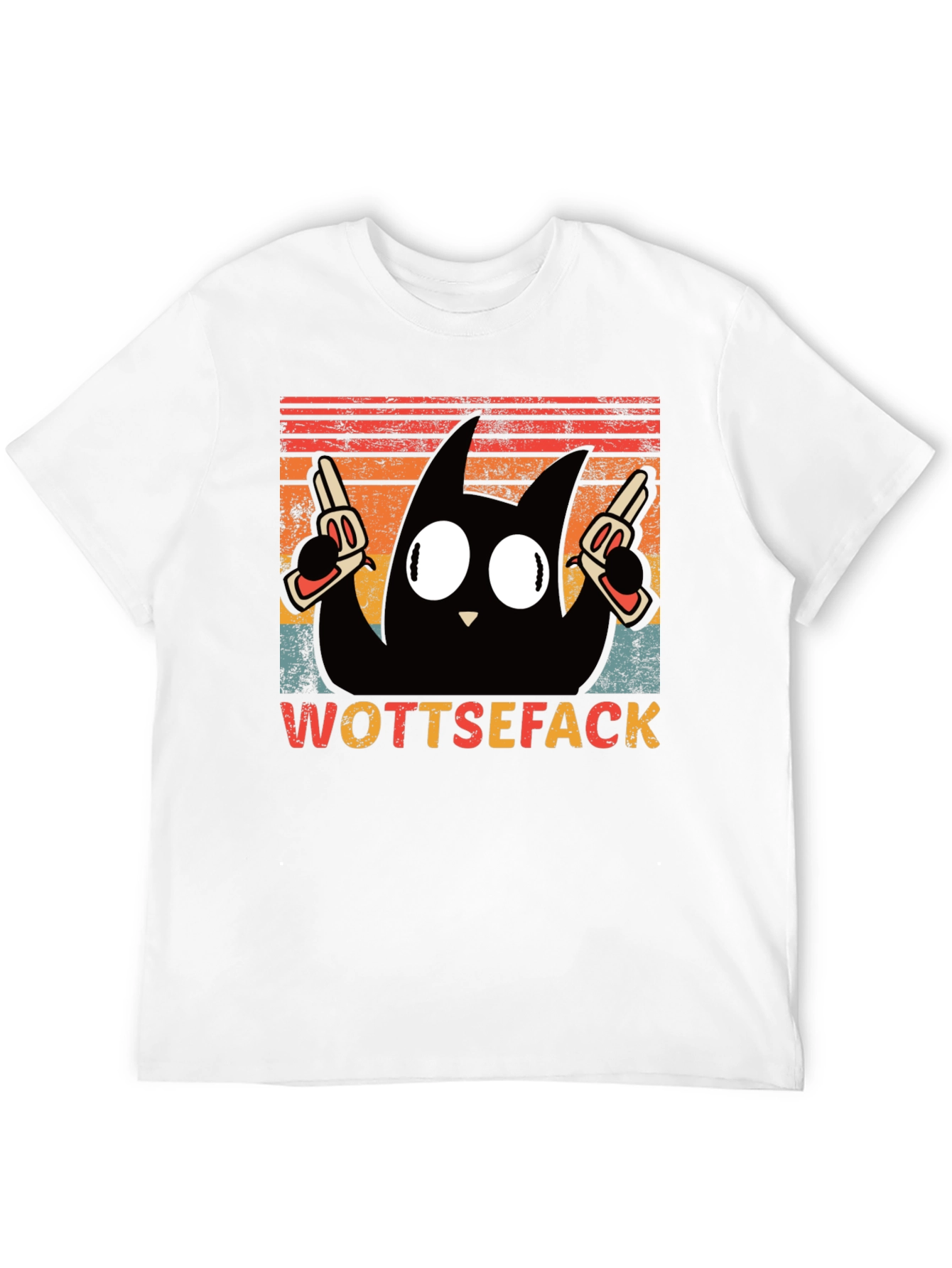 Wottsefack Cat with Guns T-Shirt