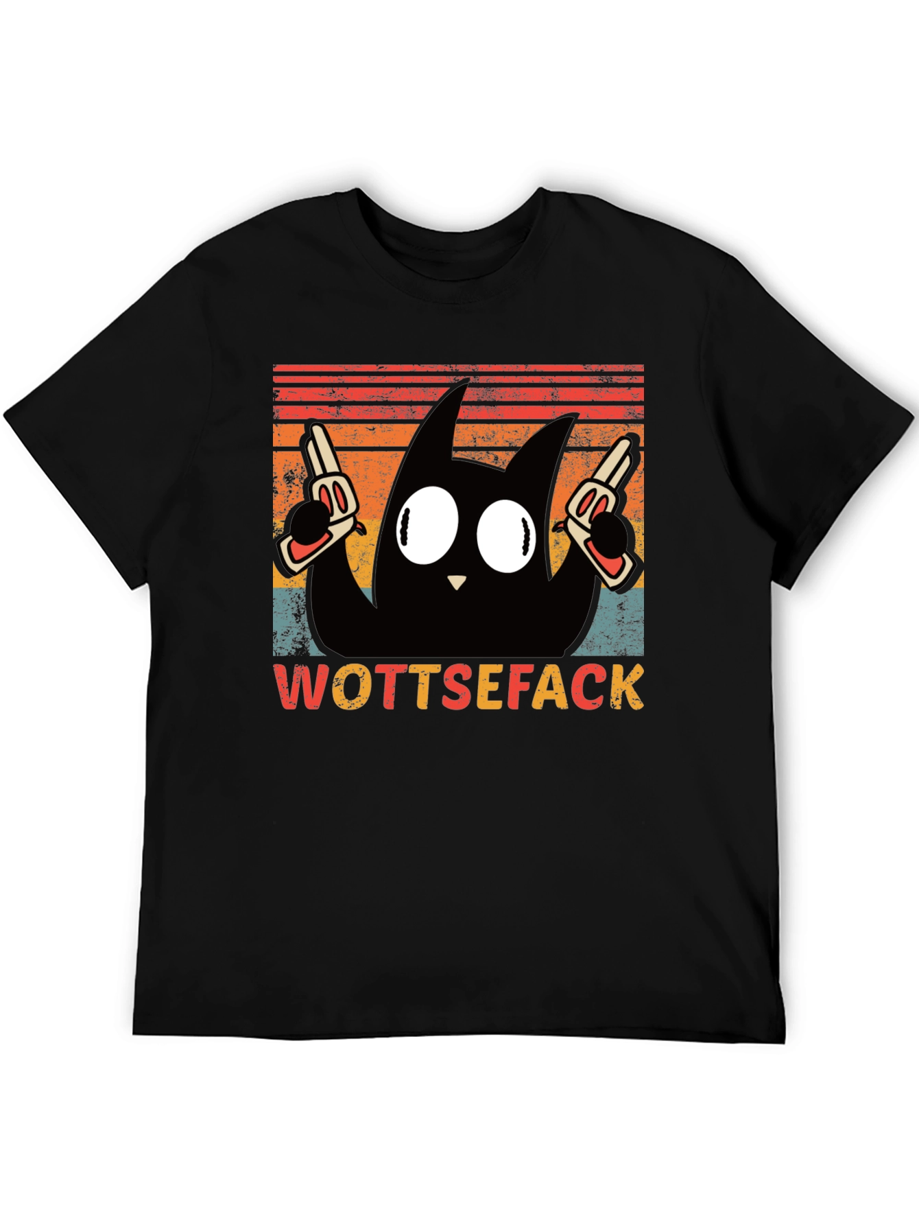 Wottsefack Cat with Guns T-Shirt