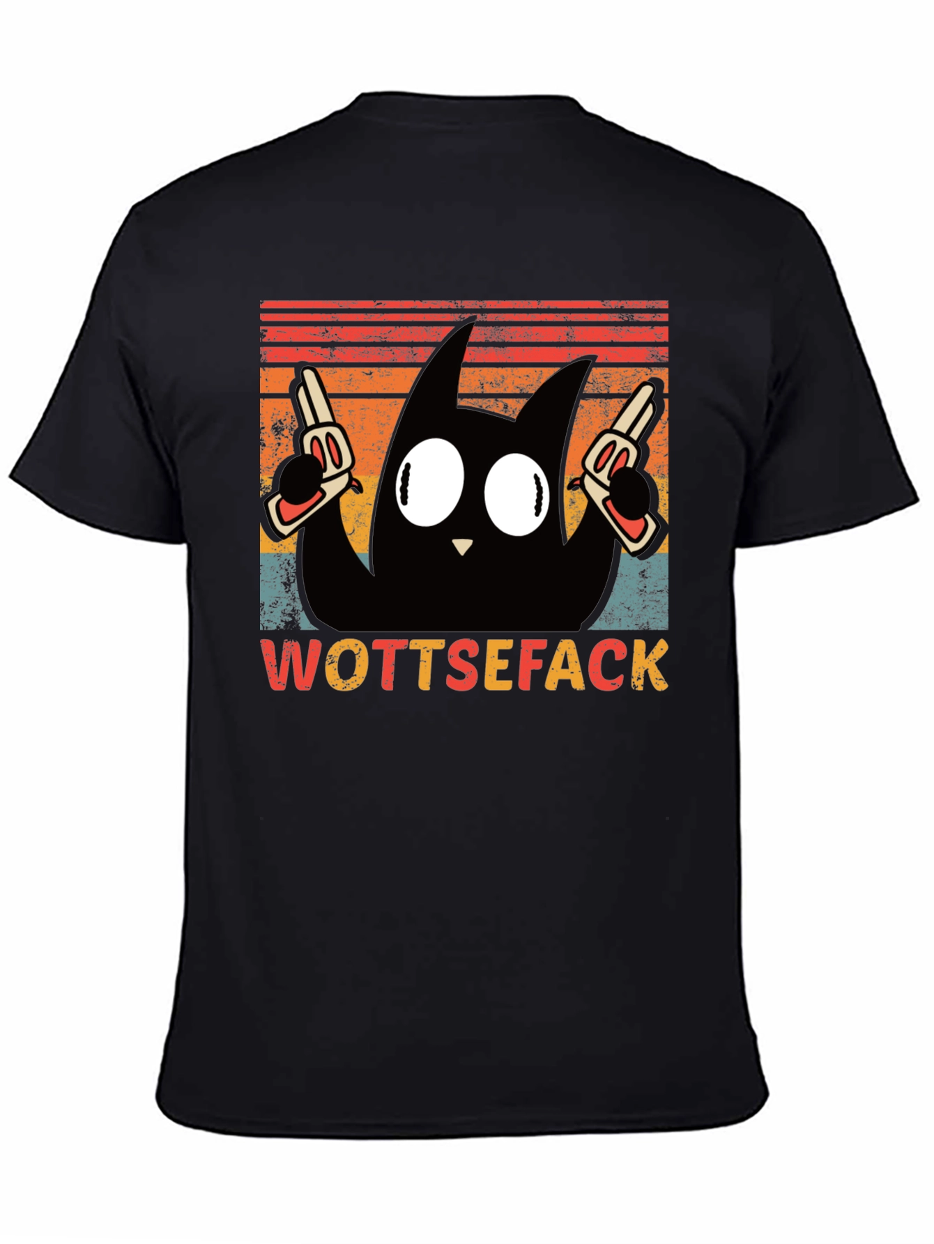 Wottsefack Cat with Guns T-Shirt