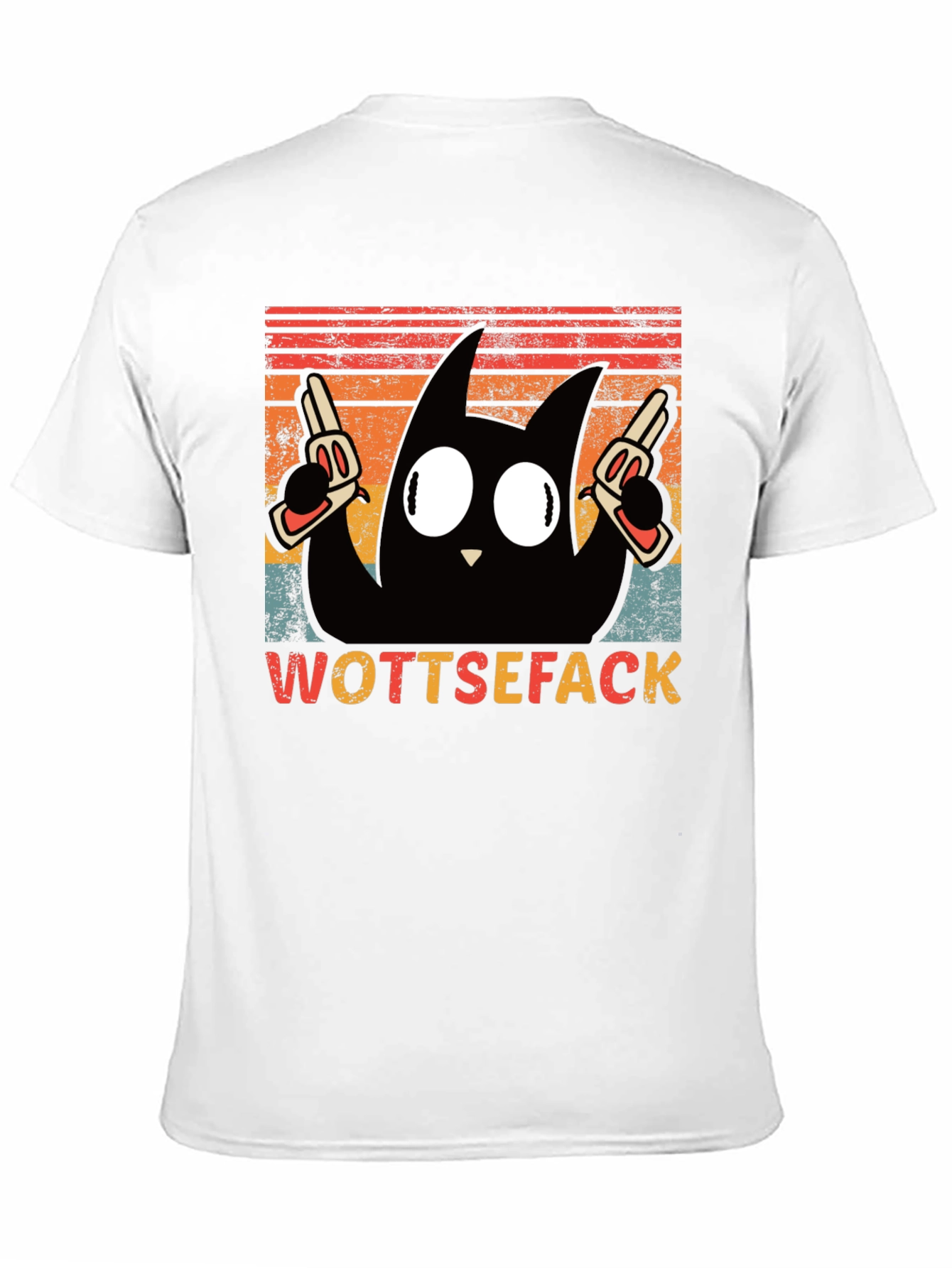 Wottsefack Cat with Guns T-Shirt