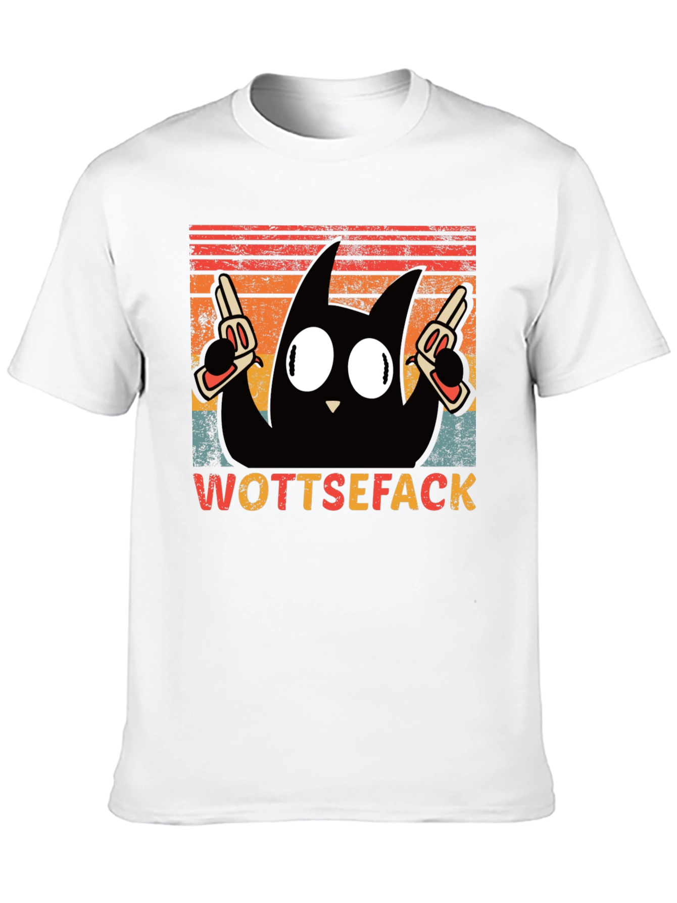 Wottsefack Cat with Guns T-Shirt