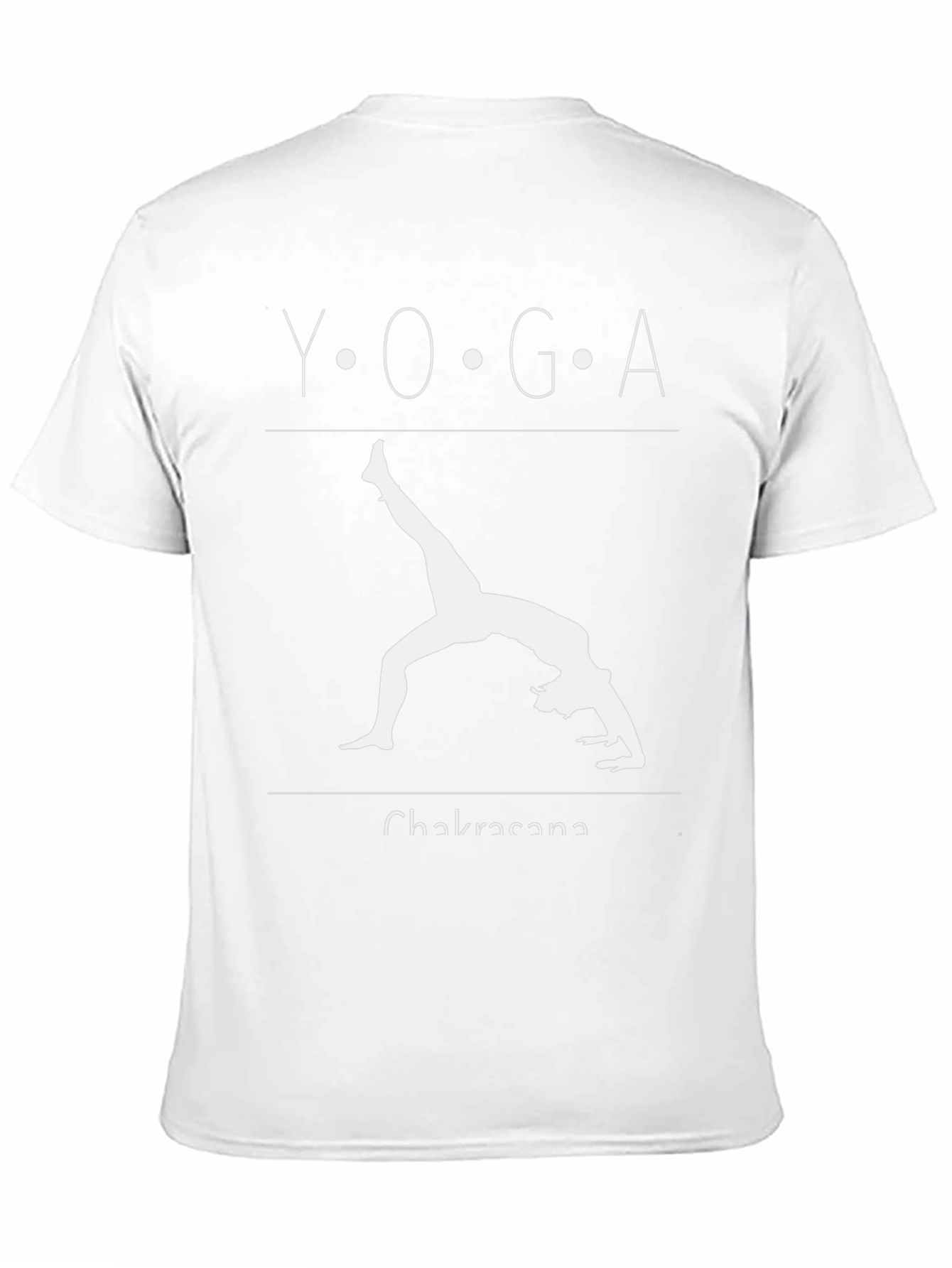 Yoga Chakrasana Black Graphic Tee
