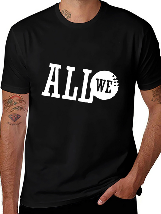 All We Do Is Golf Black Graphic Tee