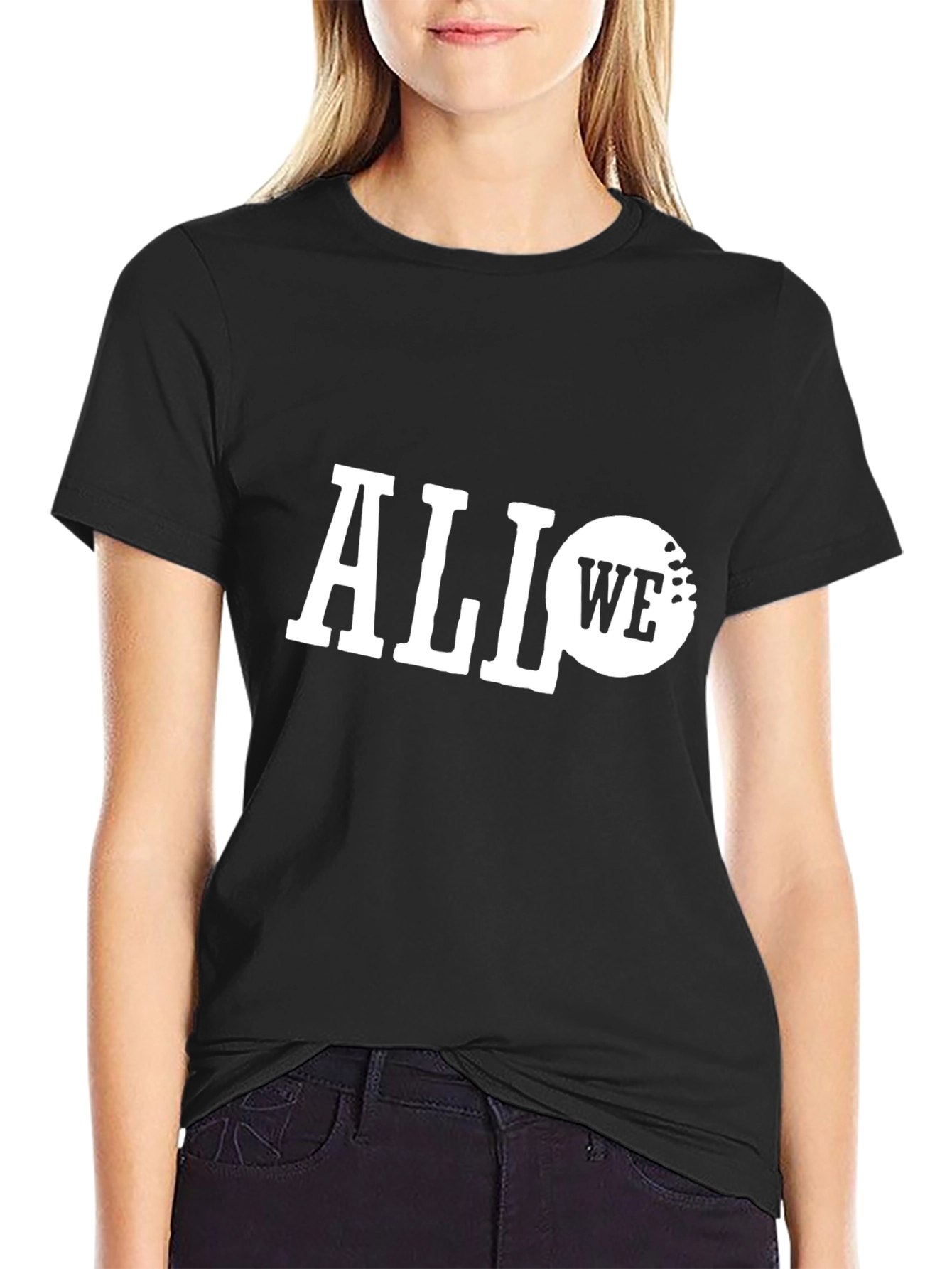 All We Do Is Golf Black Graphic Tee