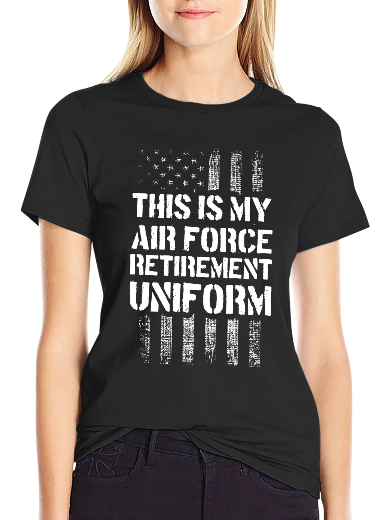 Air Force Retirement Uniform Graphic T-Shirt