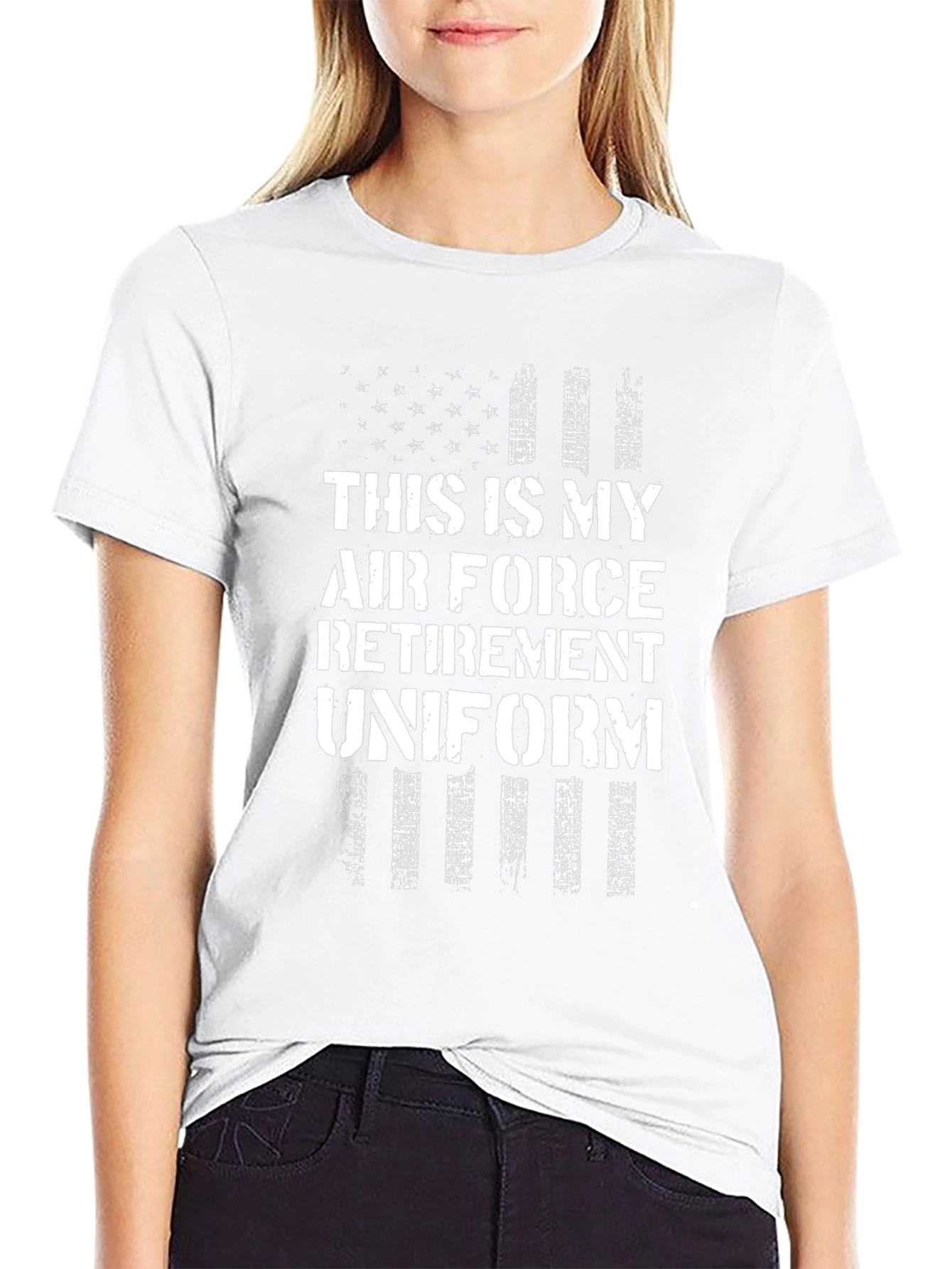 Air Force Retirement Uniform Graphic T-Shirt