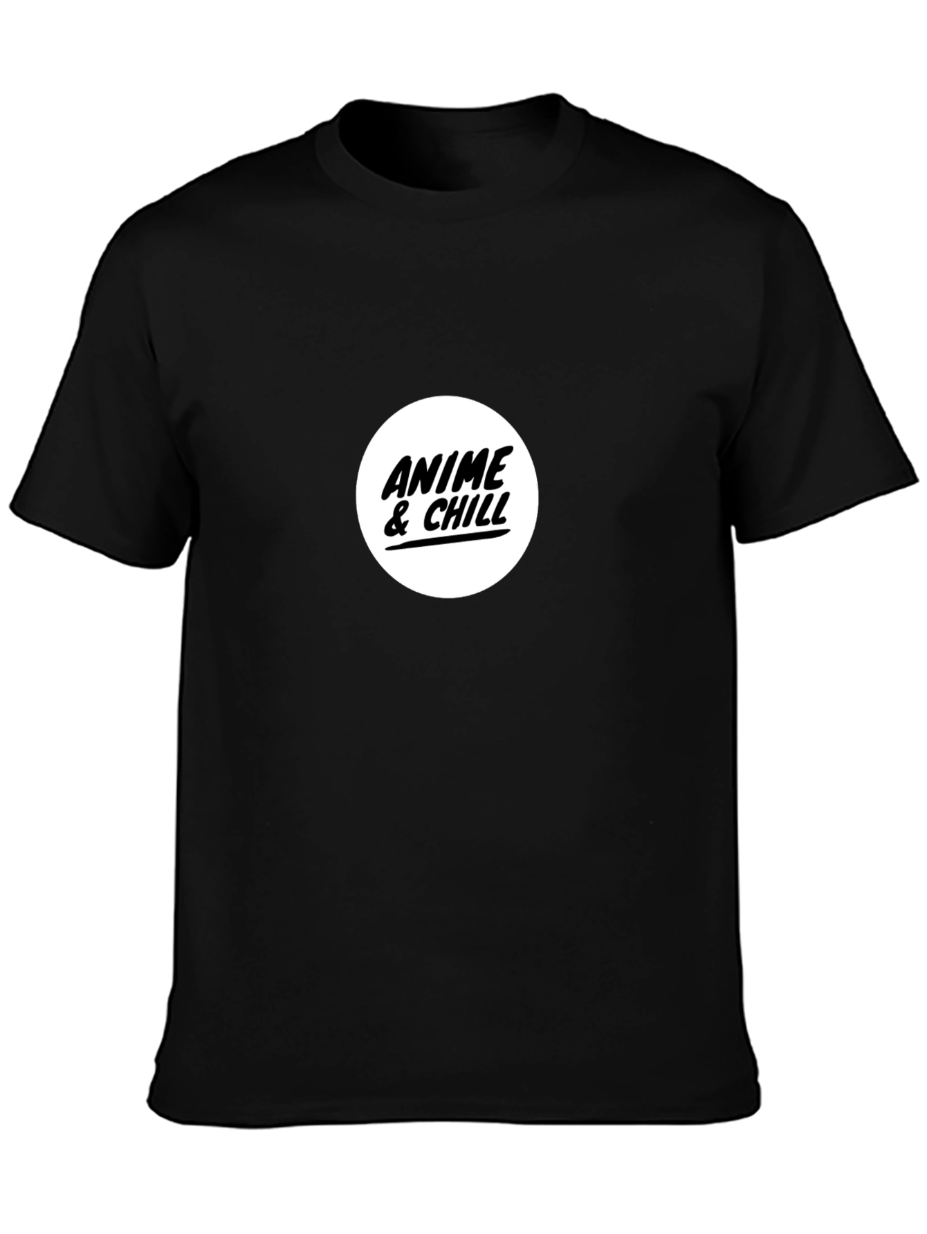 Anime & Chill Black T-Shirt