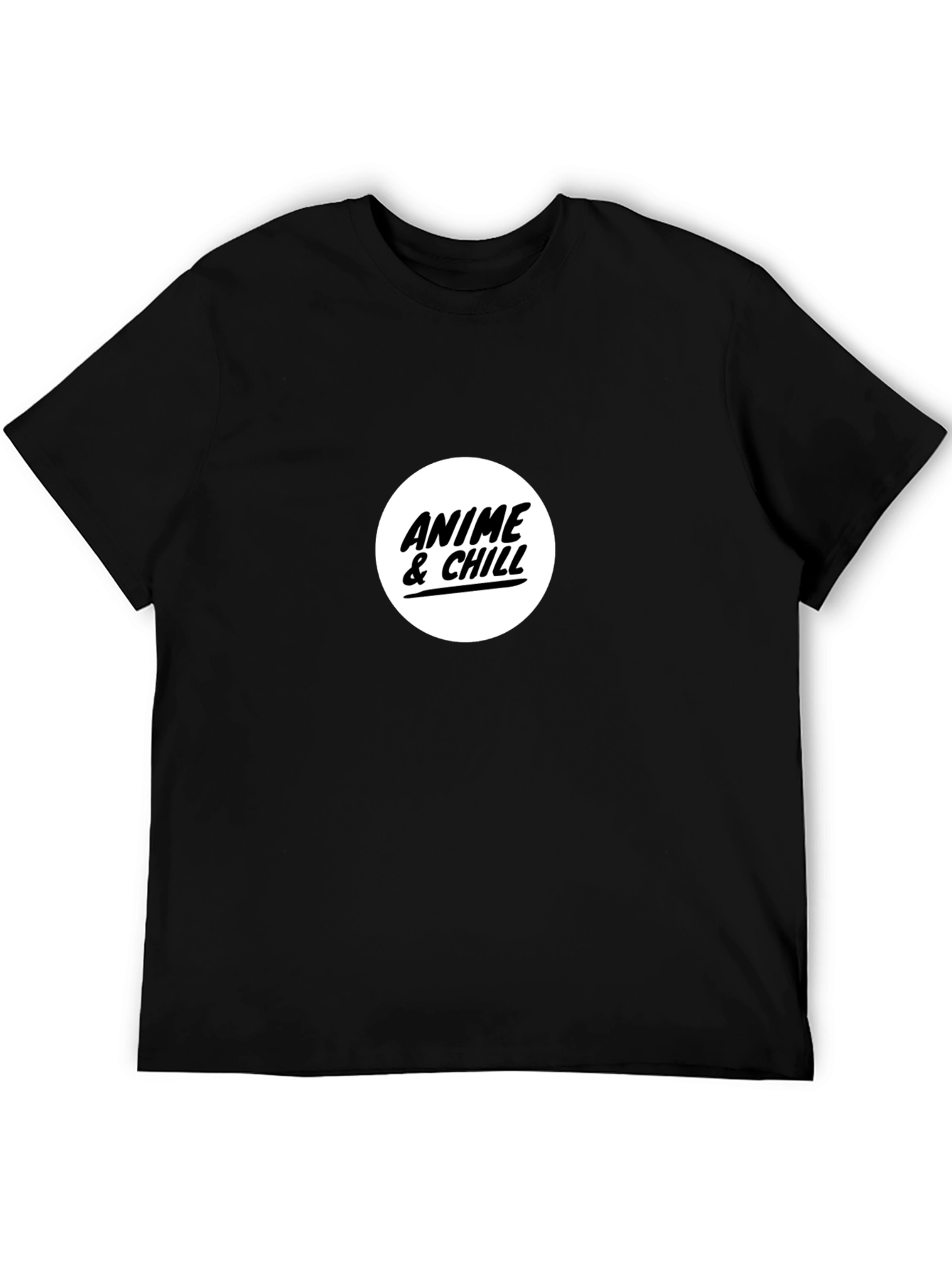 Anime & Chill Black T-Shirt