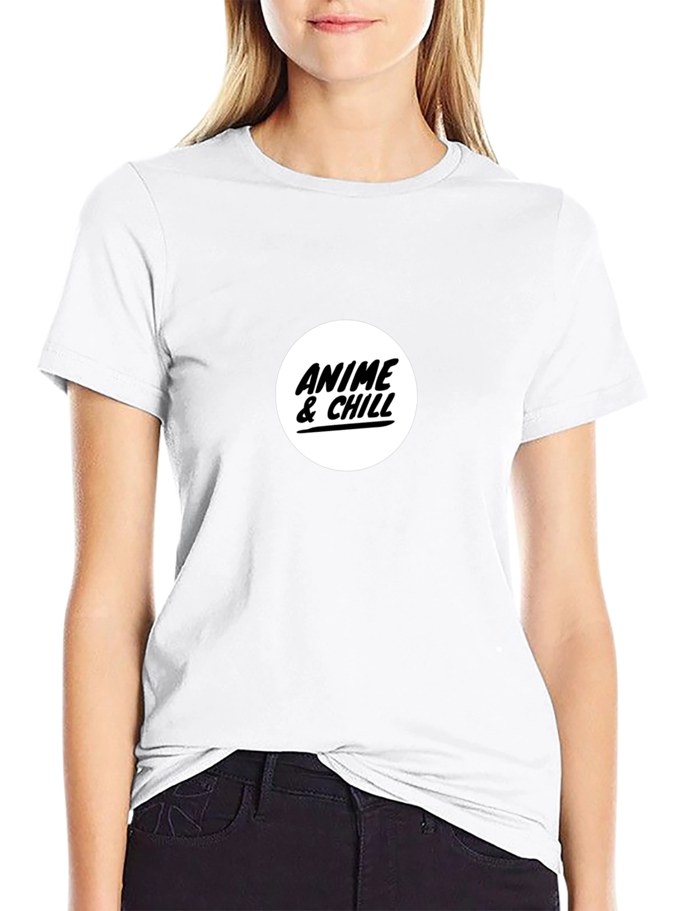 Anime & Chill Black T-Shirt