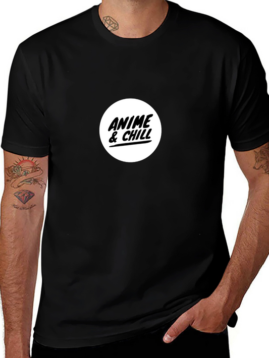 Anime & Chill Black T-Shirt