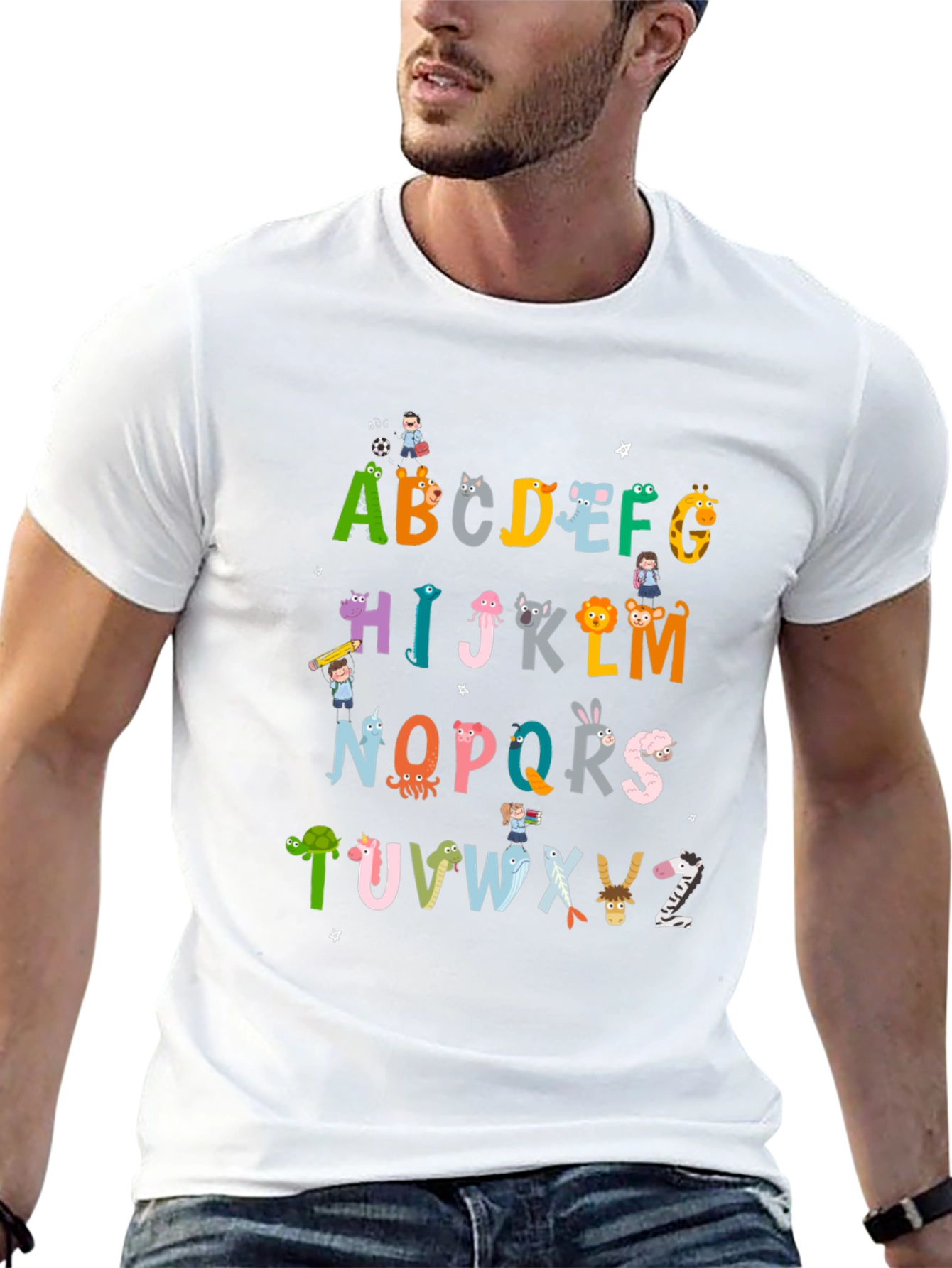 Alphabet Animal Print T-Shirt - Fun & Educational