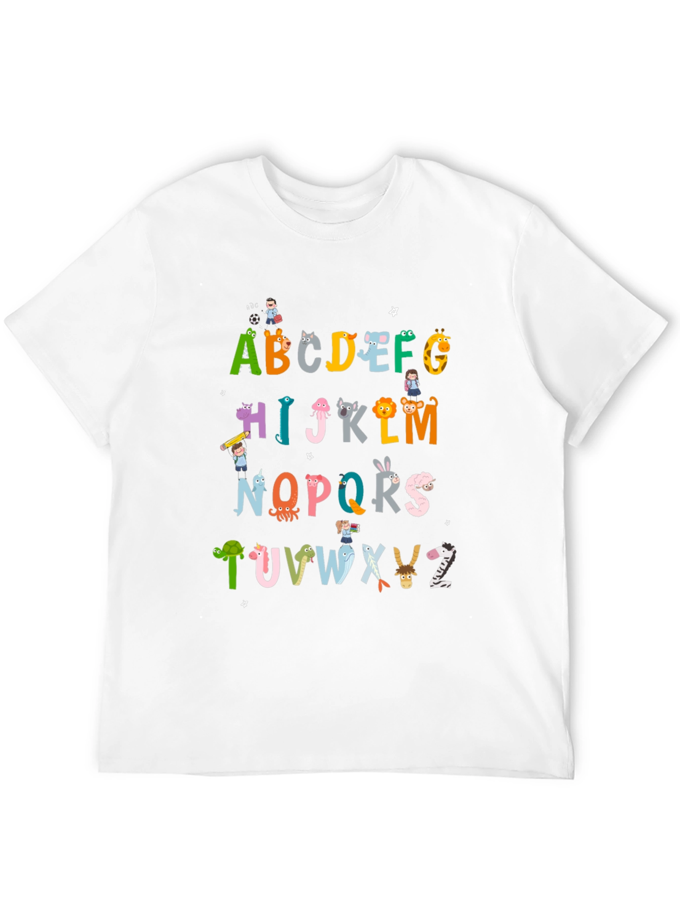 Alphabet Animal Print T-Shirt - Fun & Educational