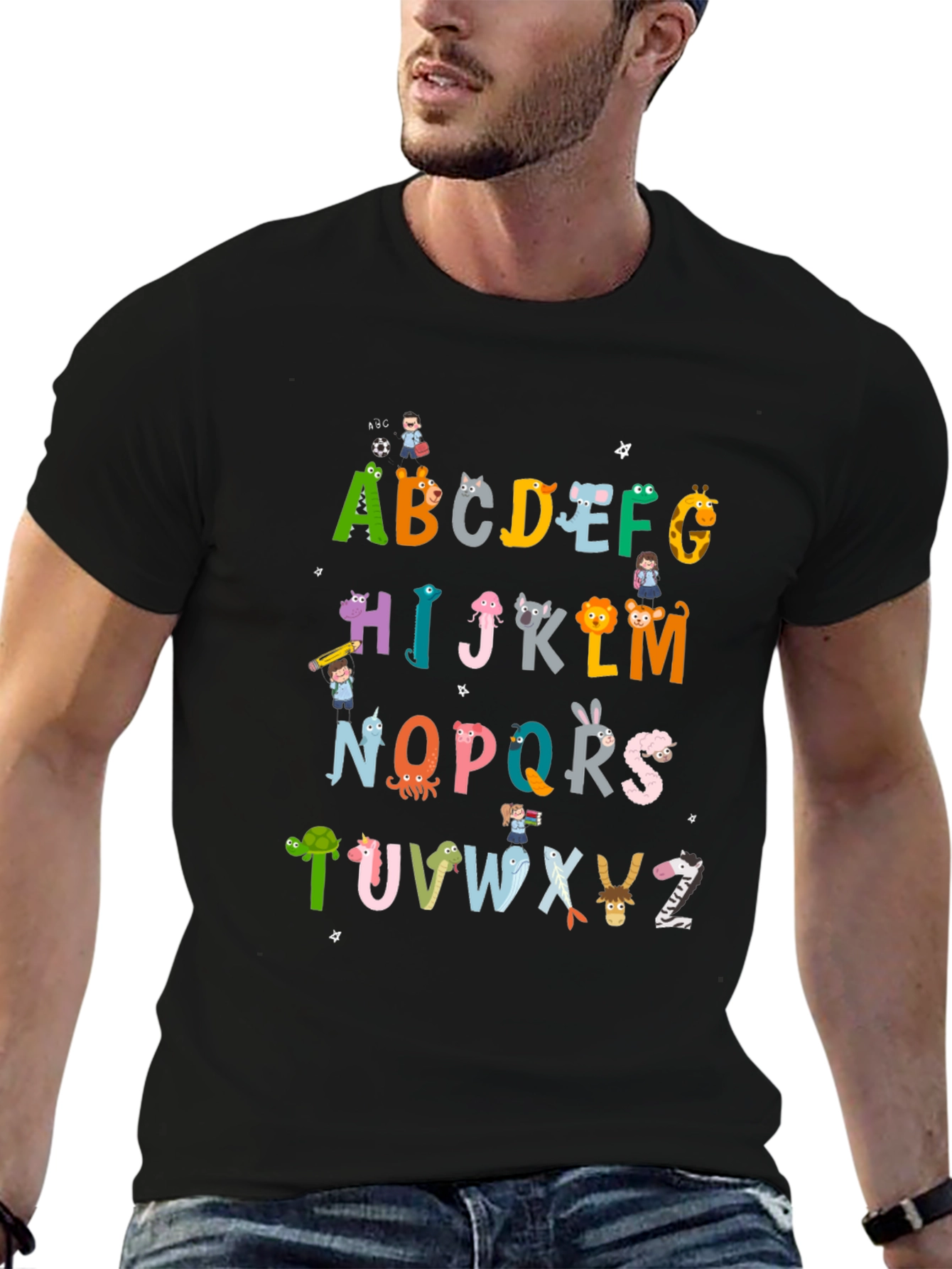 Alphabet Animal Print T-Shirt - Fun & Educational