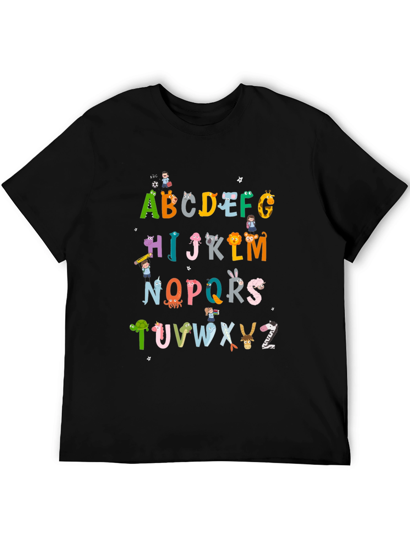 Alphabet Animal Print T-Shirt - Fun & Educational