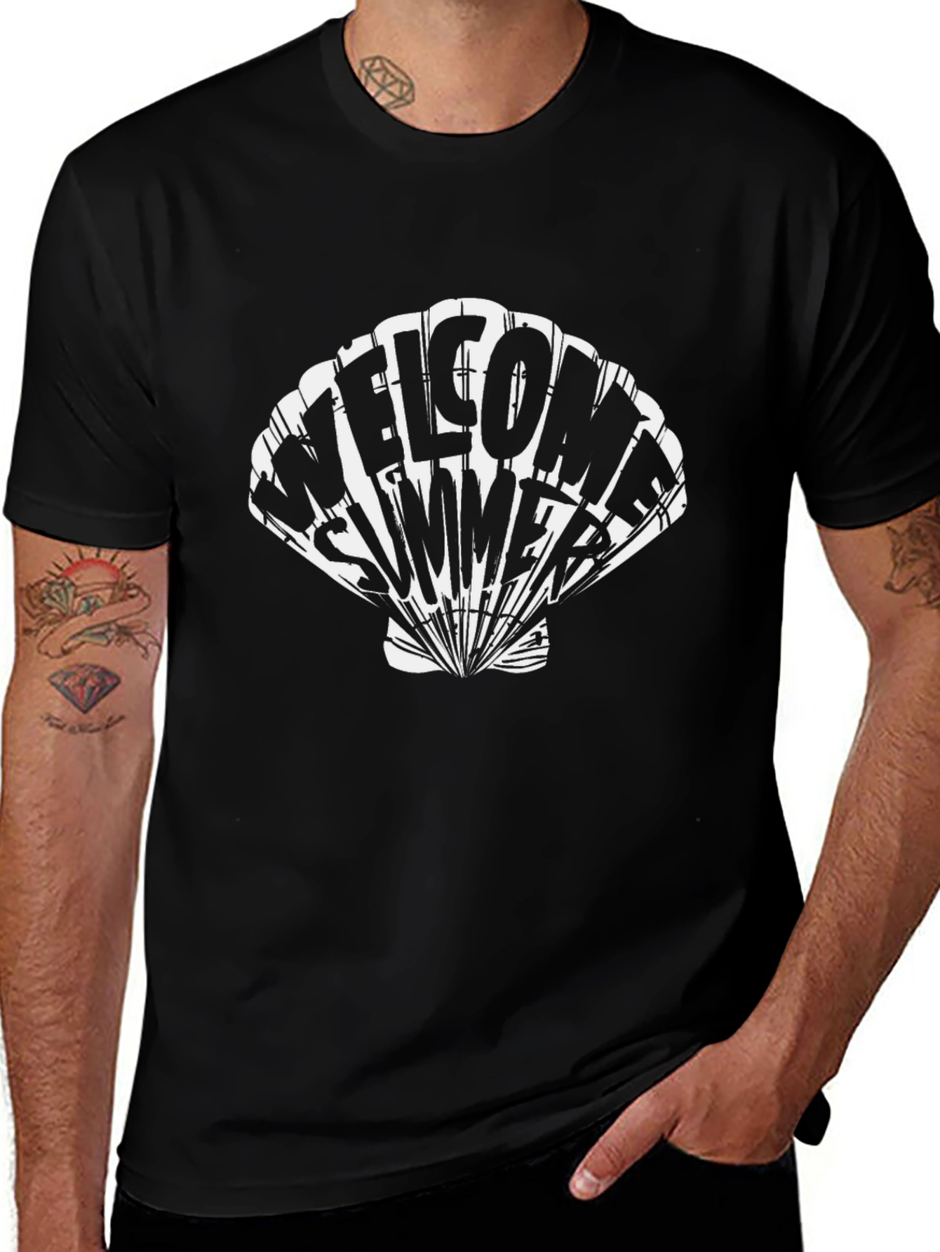 Welcome Summer Black T-Shirt