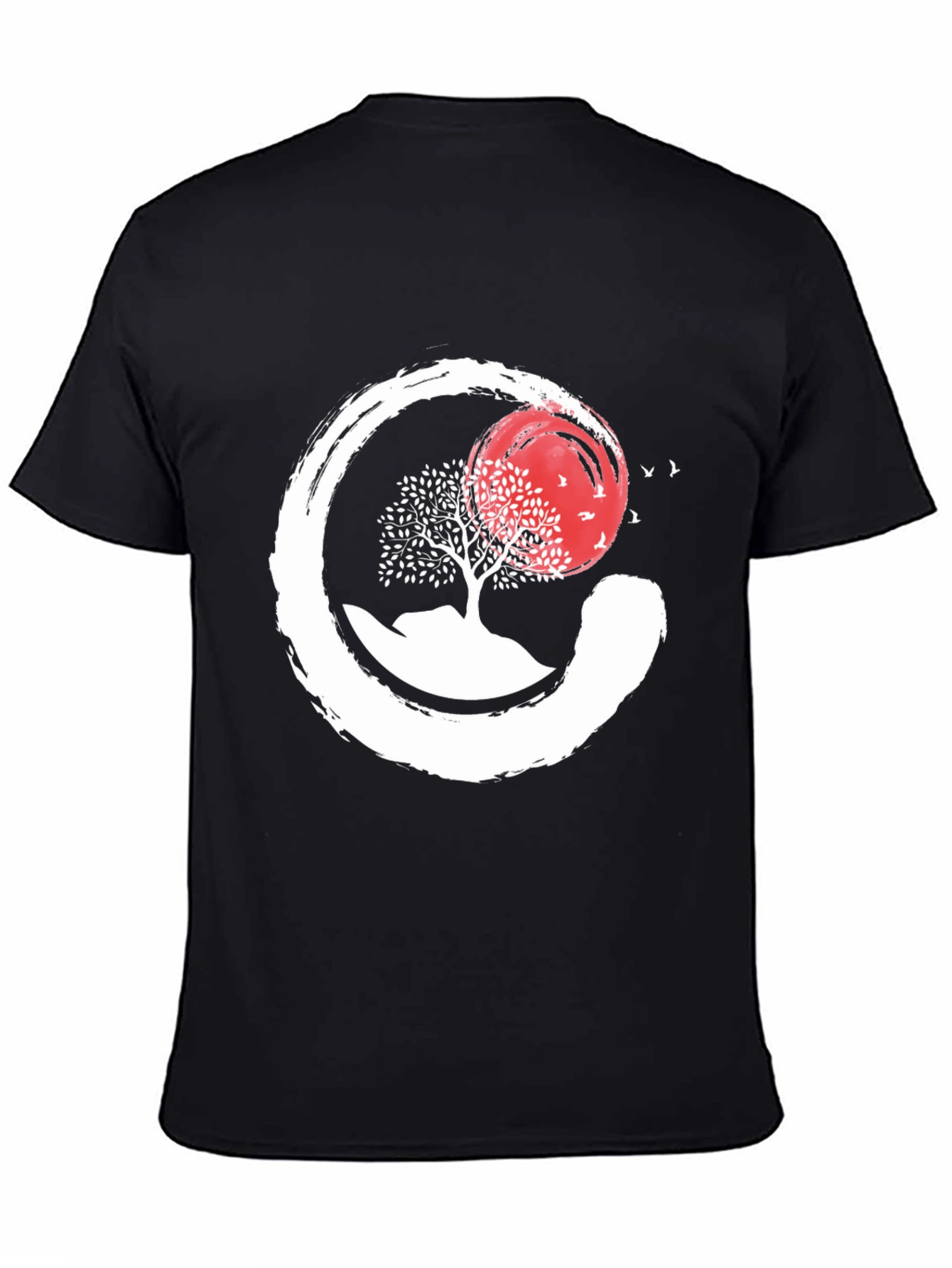 Zen Circle Tree & Sunset Graphic Tee
