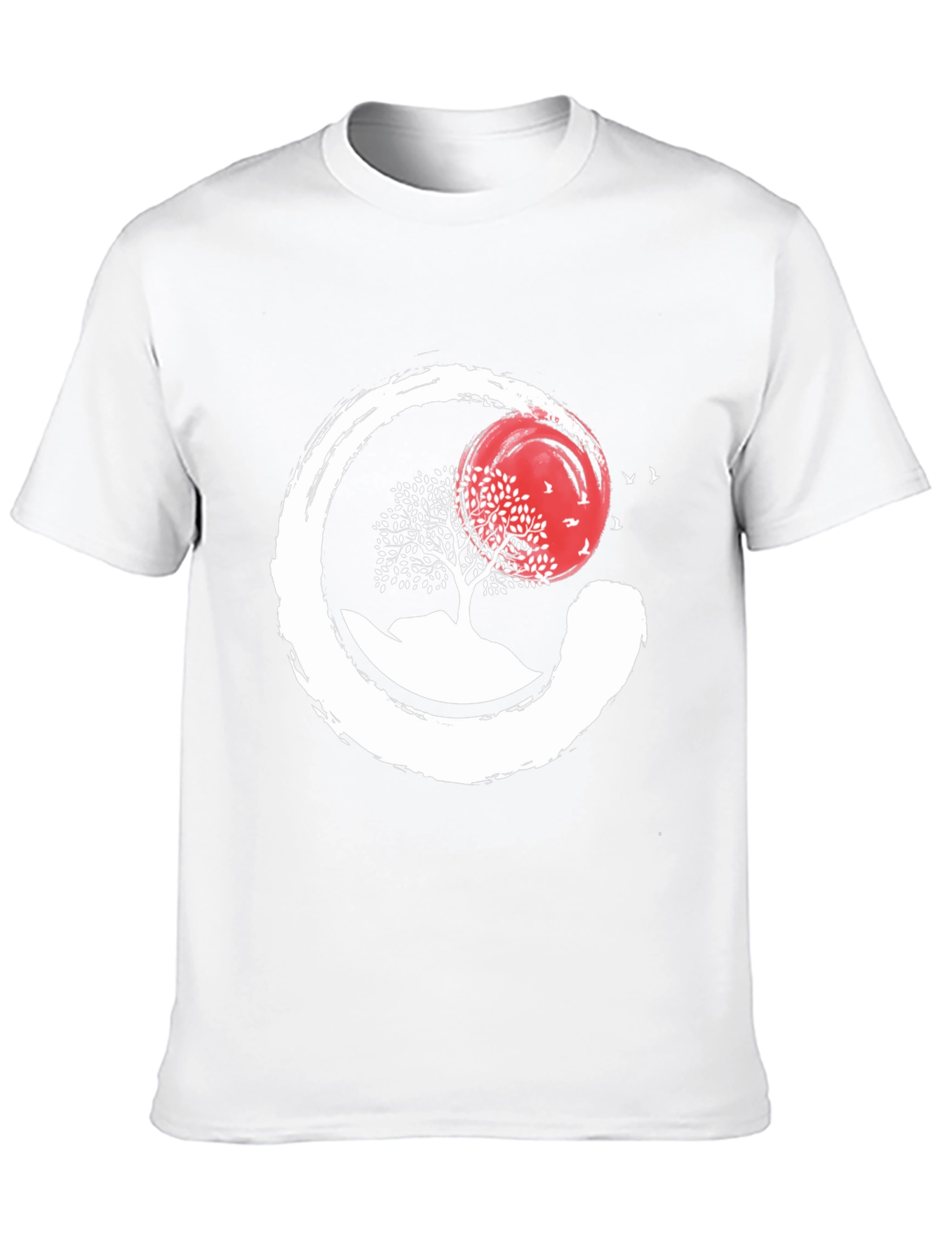 Zen Circle Tree & Sunset Graphic Tee