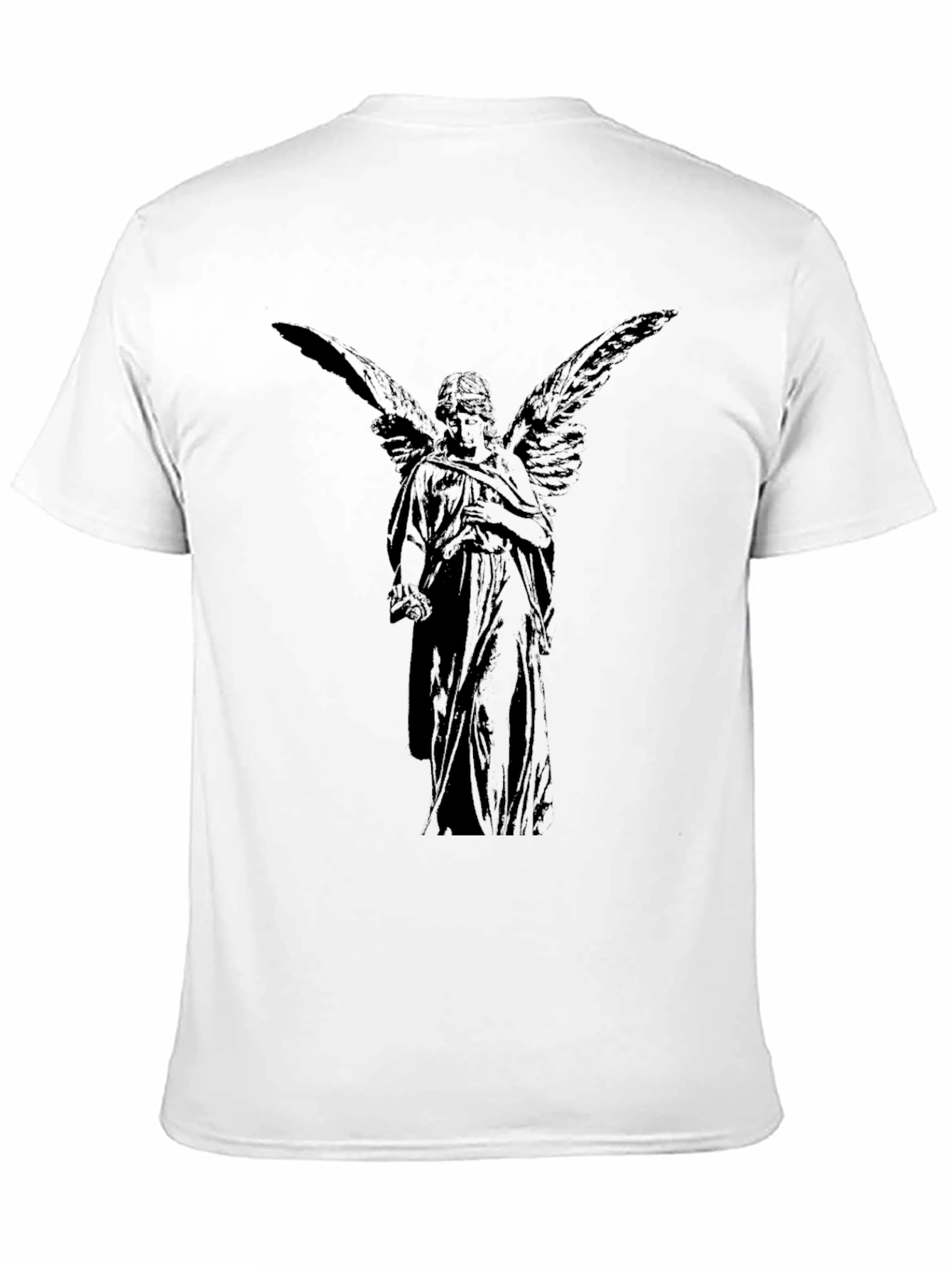 Angel Wings Graphic Black T-Shirt