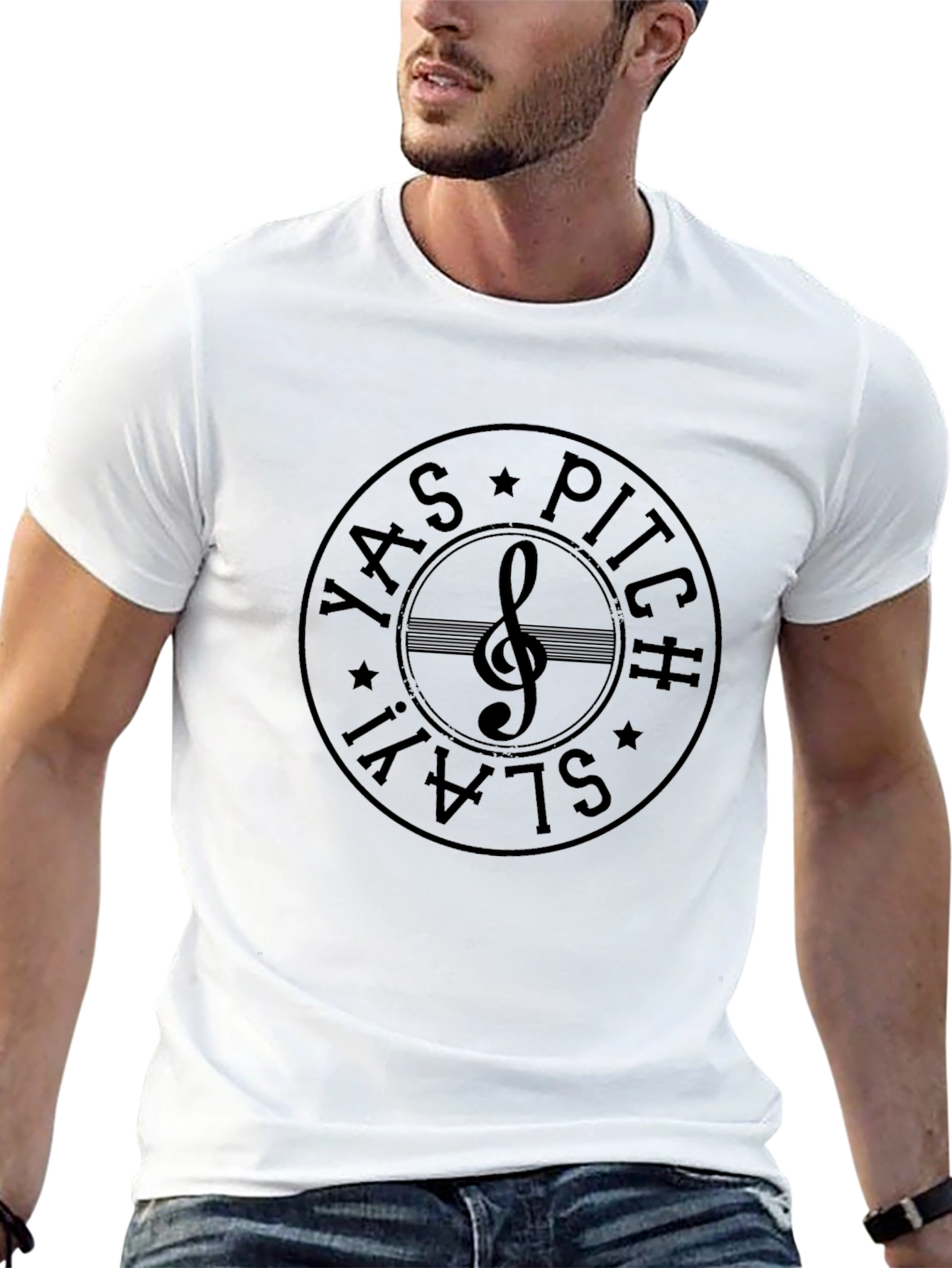 Yas Pitch Slay T-Shirt Music Note Tee
