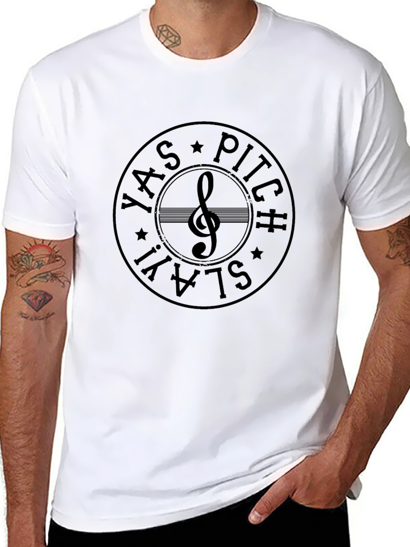 Yas Pitch Slay T-Shirt Music Note Tee