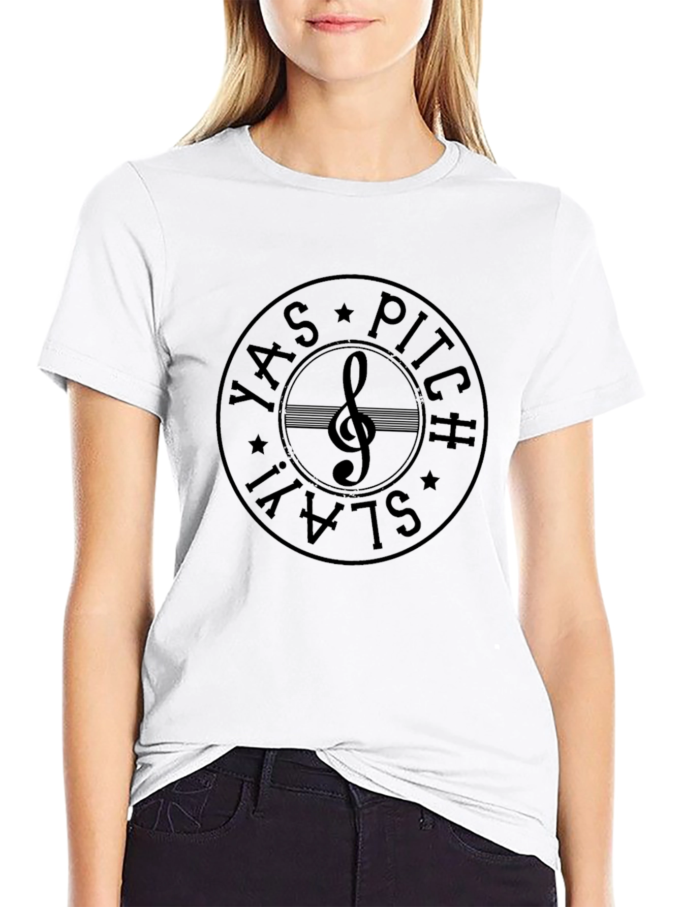 Yas Pitch Slay T-Shirt Music Note Tee