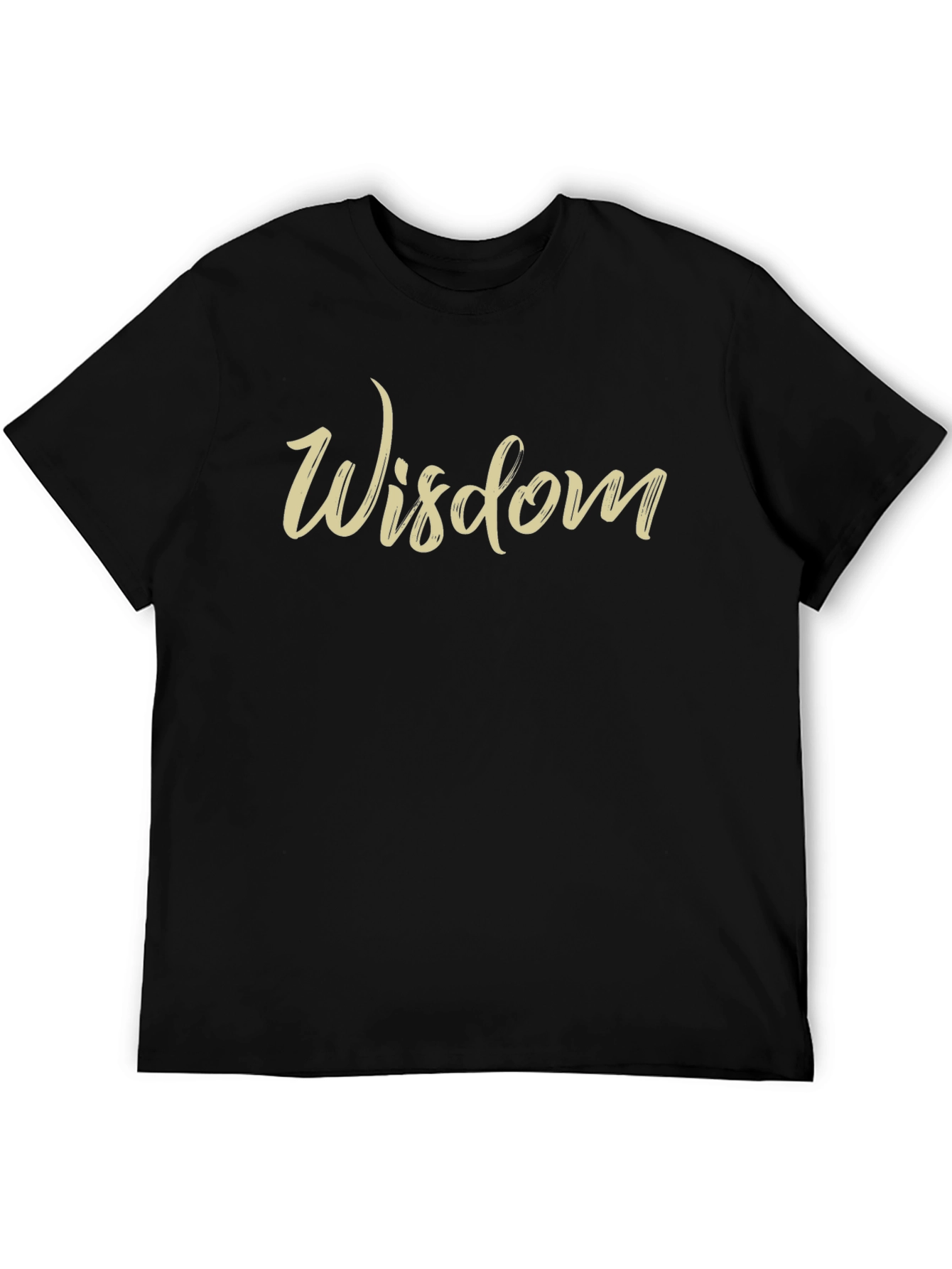 Wisdom Graphic Print Crew Neck T-Shirt