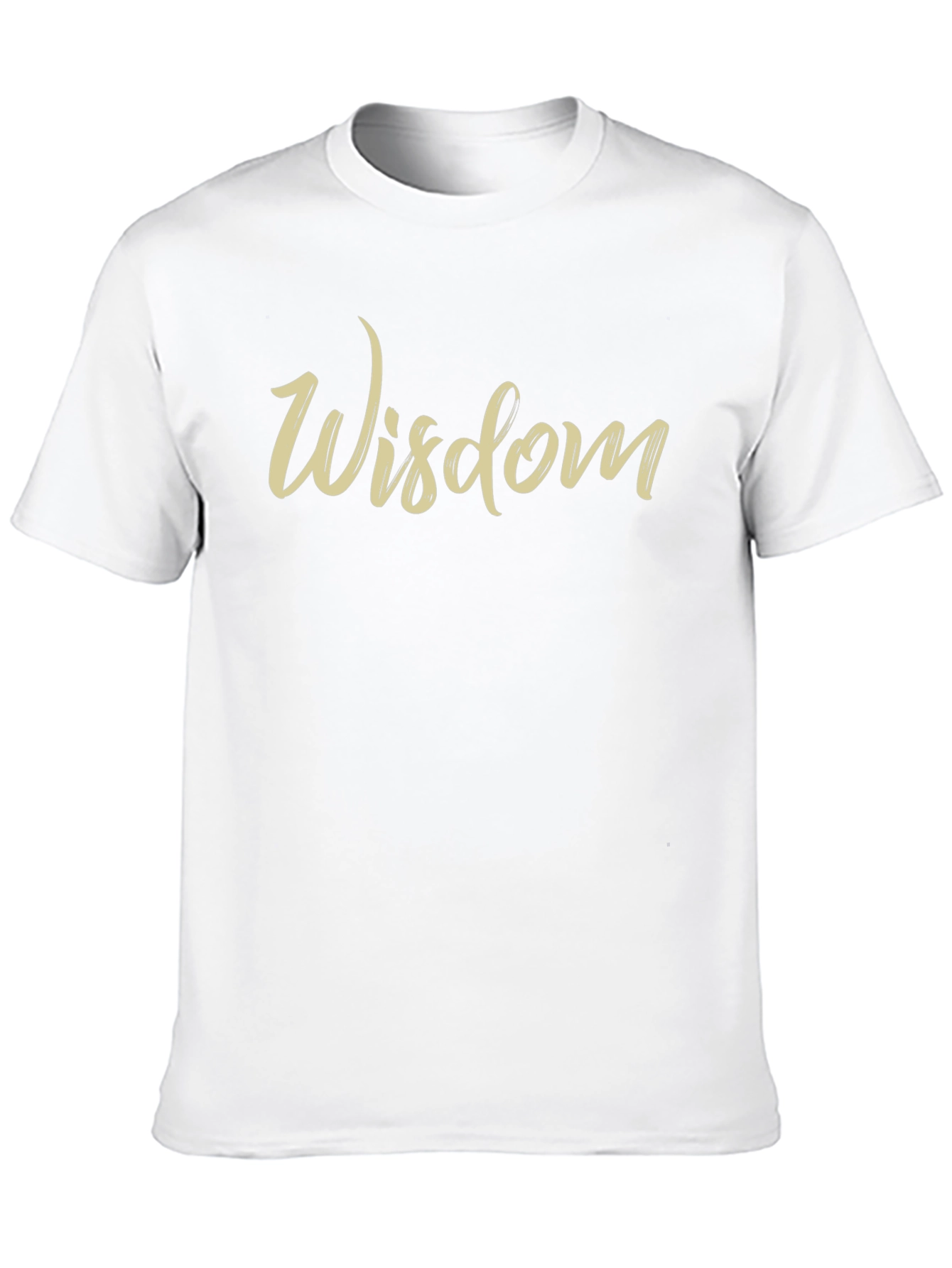 Wisdom Graphic Print Crew Neck T-Shirt