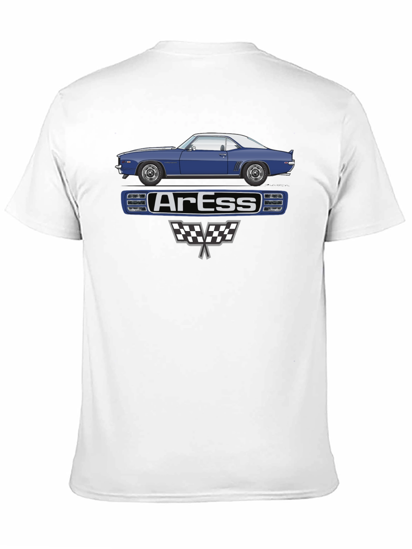 ArEss Car Graphic T-Shirt Classic Auto Tee