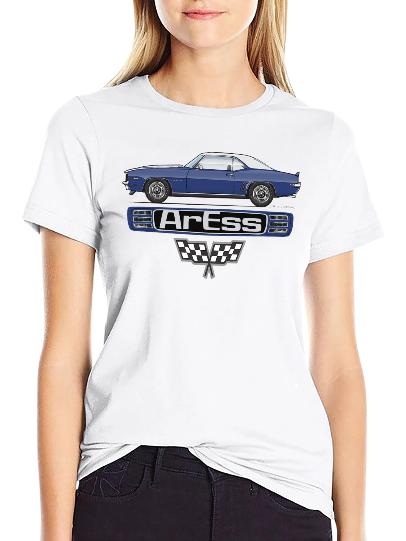 ArEss Car Graphic T-Shirt Classic Auto Tee