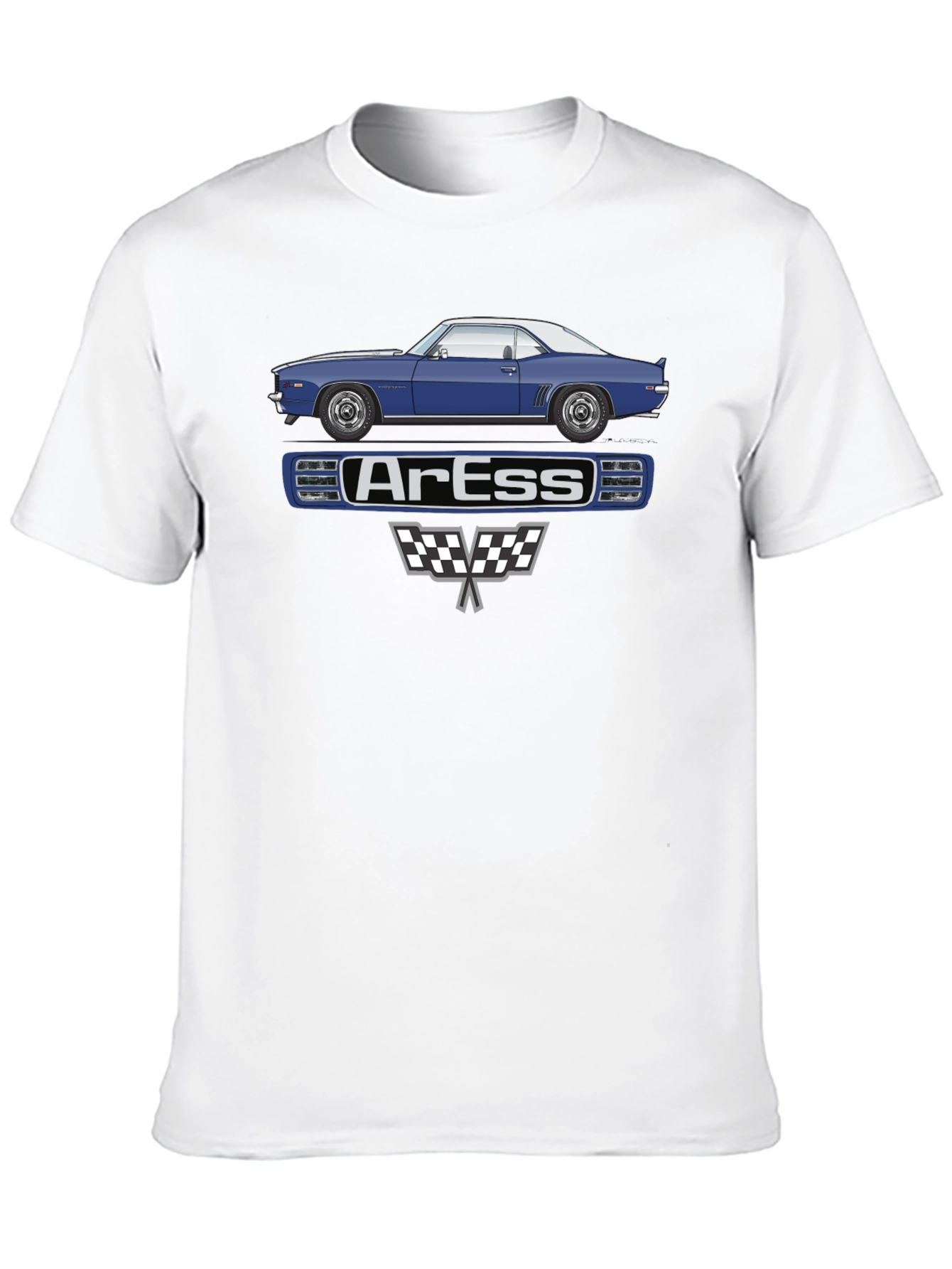 ArEss Car Graphic T-Shirt Classic Auto Tee