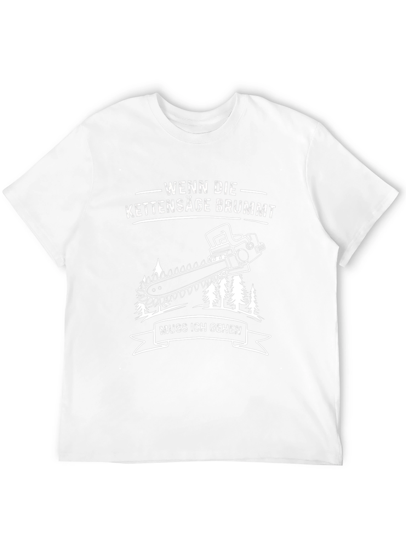 Wenn Die Kettensäge Brummt Black Graphic Tee